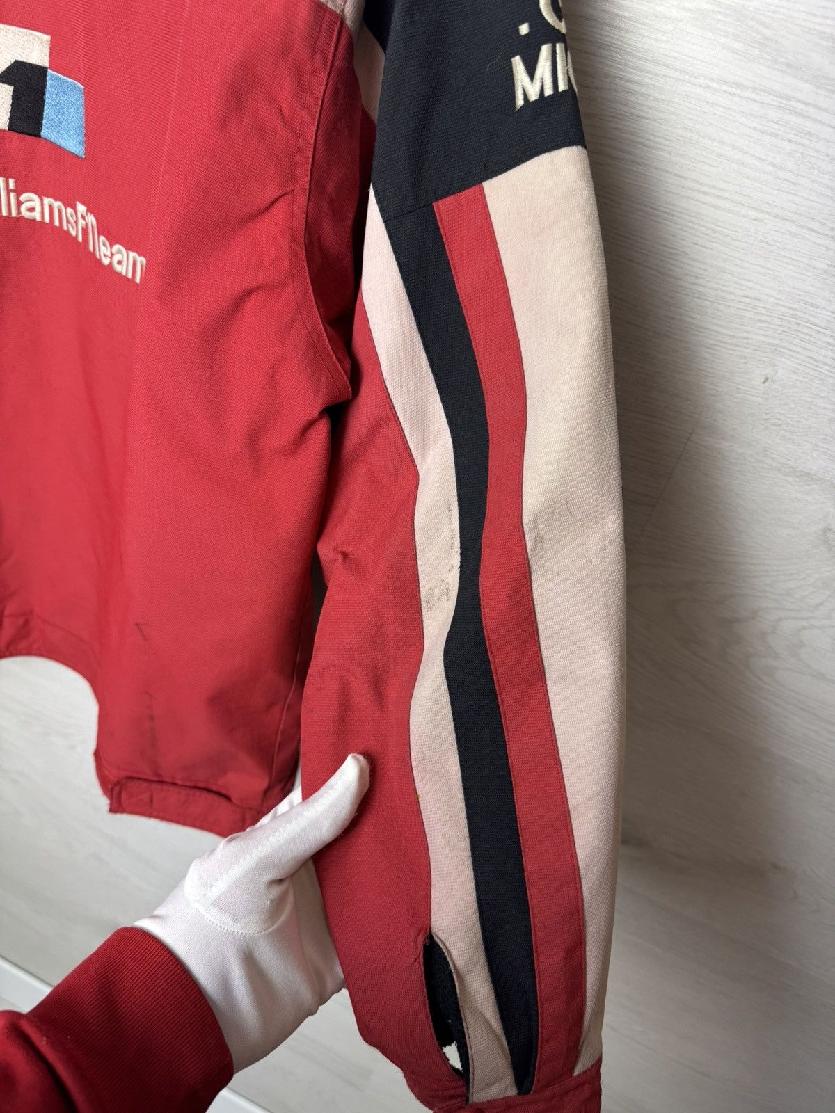 BMW BMW Williams Racing F1 Formula Uno Jacket Red Vintage Size US L / EU 52-54 / 3 - 18 Thumbnail