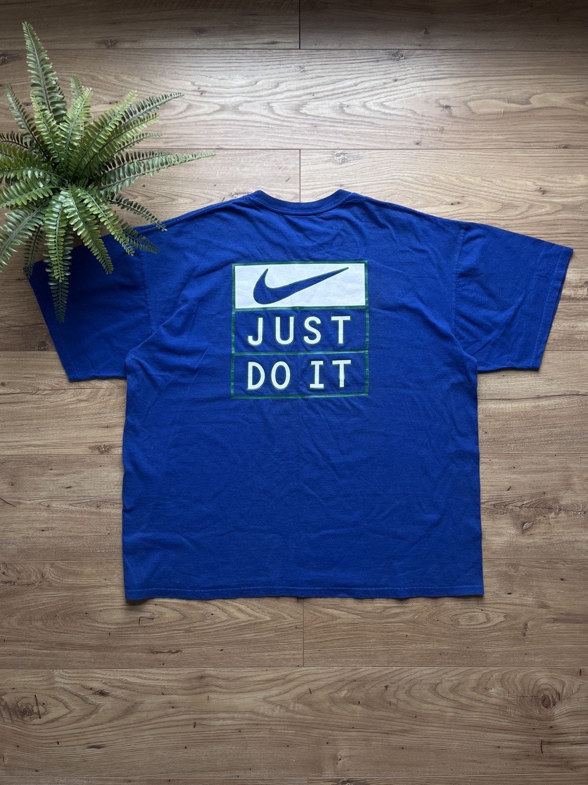 Nike 90’s NIKE JUST DO IT BIG LOGO BRASIL SPELLOUT SWOOSH Y2K TEE Size US XL / EU 56 / 4 - 1 Thumbnail