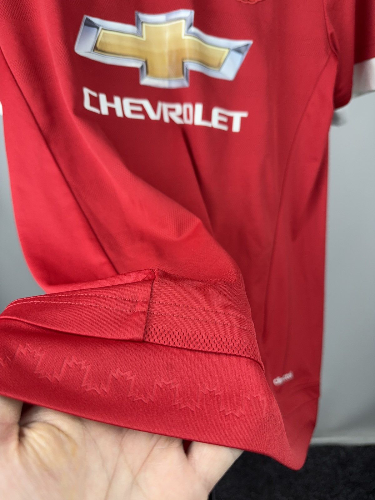 Adidas 2015 Manchester United Adidas Home Jersey ClimaCool Size US M / EU 48-50 / 2 - 6 Thumbnail