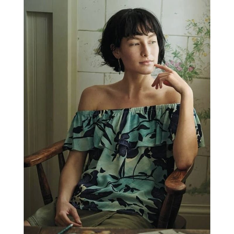 Anthropologie MAEVE Anthropologie Off the Shoulders Floral Blouse Top M Size M / US 6-8 / IT 42-44 - 2 Thumbnail