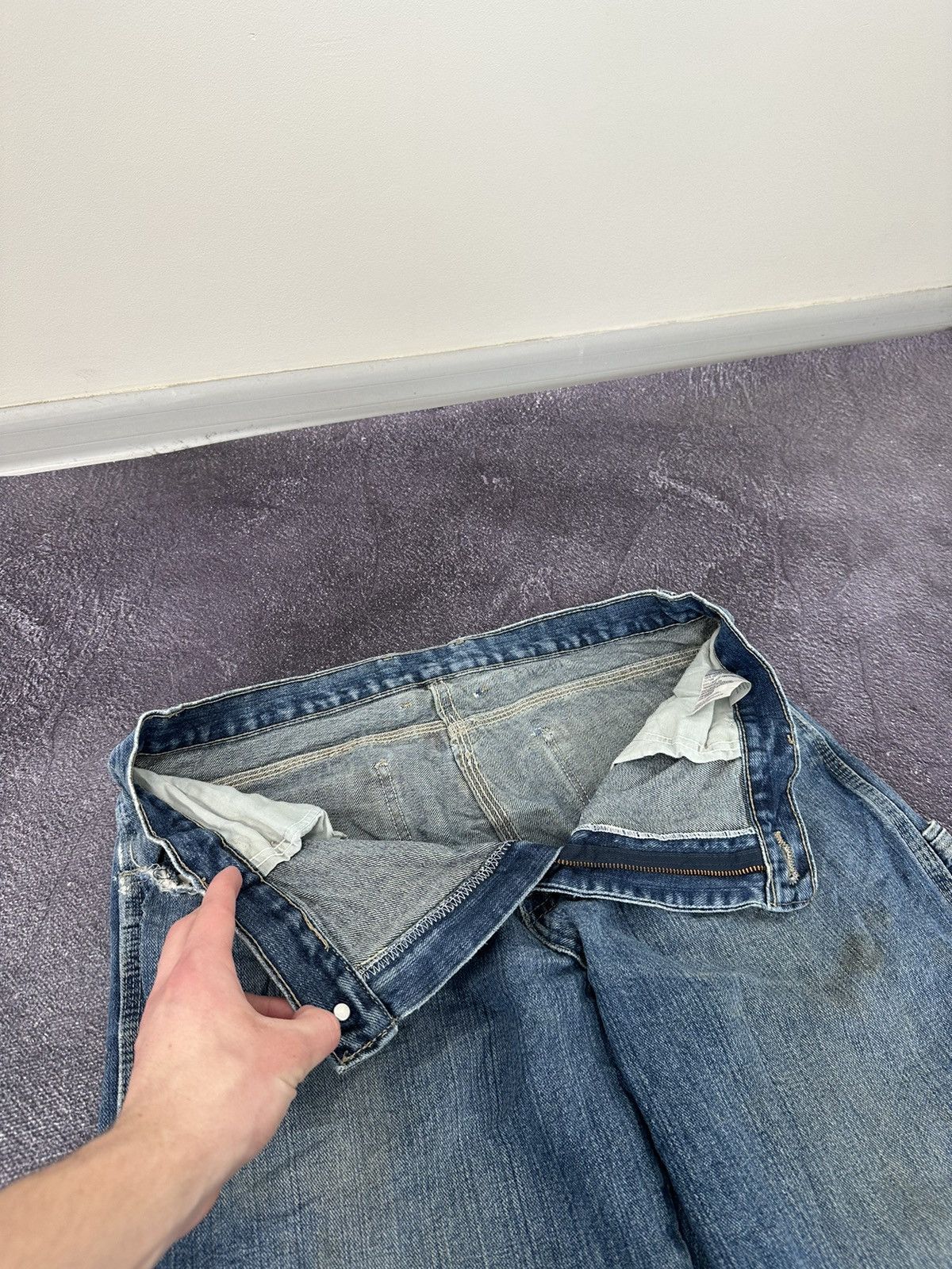 Dickies Vintage Dickies Distressed USA Baggy Cargo Carpenter Pants Size US 34 / EU 50 - 18 Thumbnail