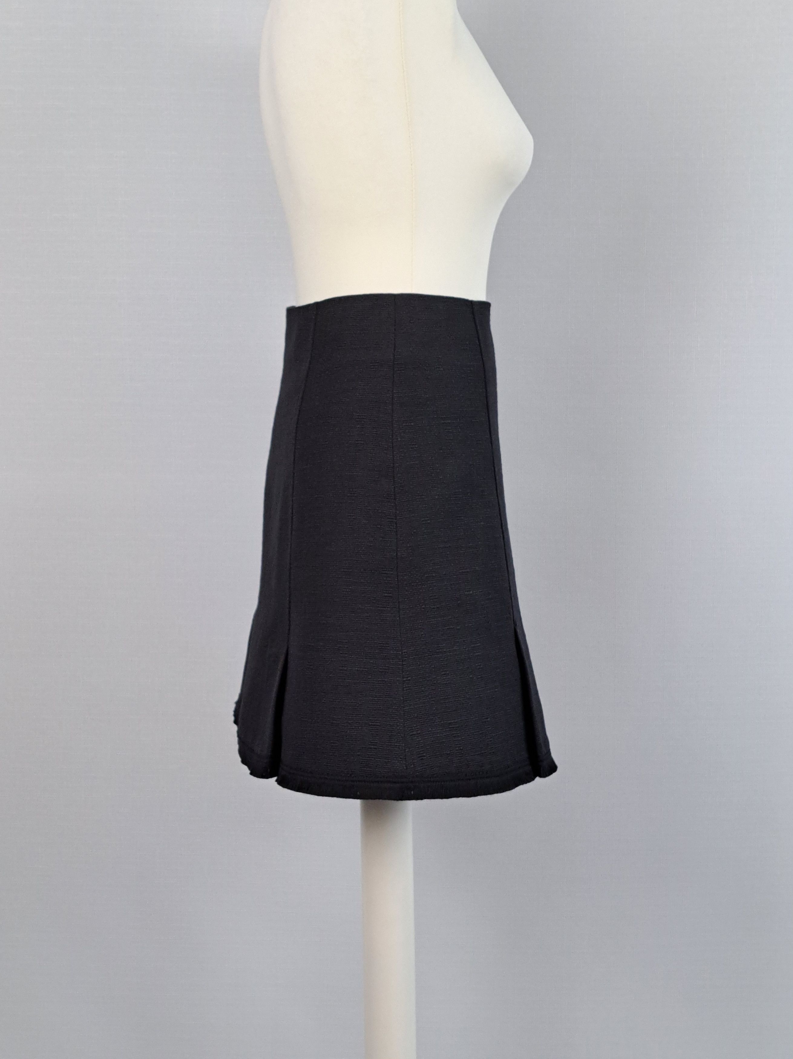A.P.C. A.P.C. black wrap cotton skirt. Size 34 Size 28" / US 6 / IT 42 - 2 Thumbnail