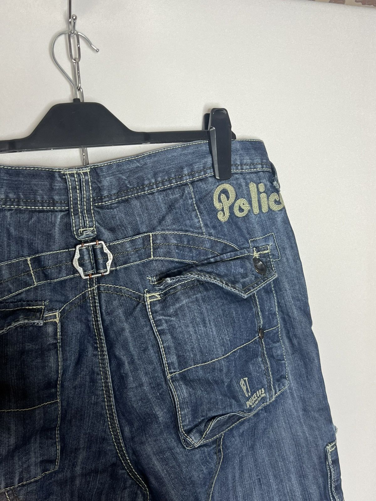Other 🔥 Vintage 883 Police Crazy Multi Pocket Cargo Denim Jeans 🔥 Size US 36 / EU 52 - 11 Thumbnail