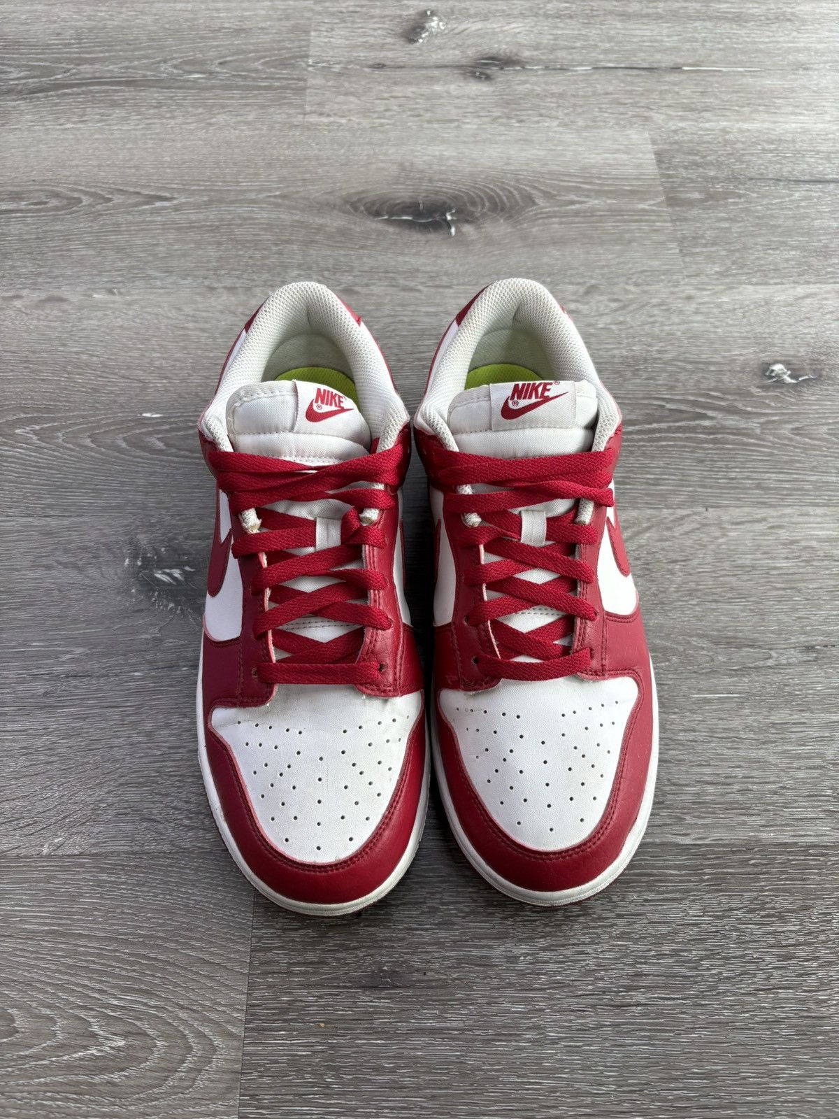 Nike Nike Dunk Low "White Gym Red” (WMNS) **PRE-OWNED** Size US 11.5 / EU 44-45 - 3 Thumbnail