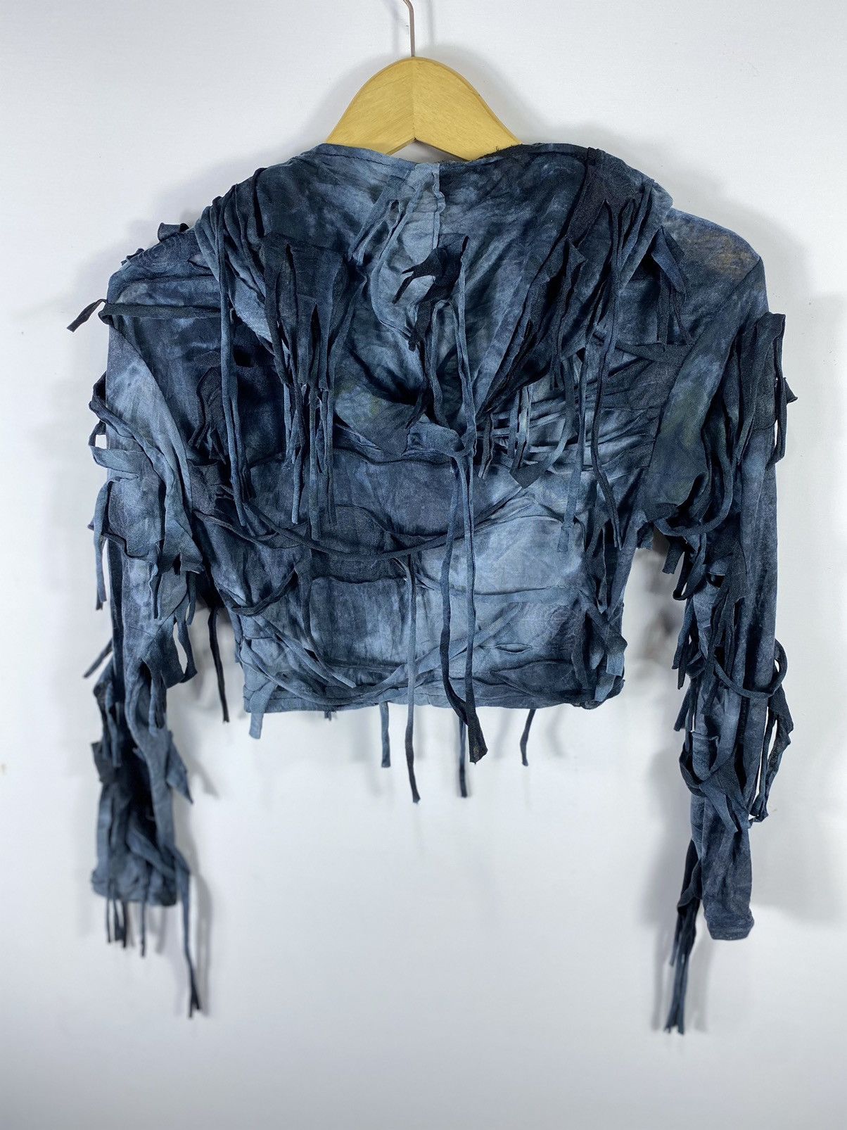 Japanese Brand “RARE” SHEIN CROPPED GOTHIC PUNK DISTRESSED STYLE Size US XS / EU 42 / 0 - 6 Thumbnail