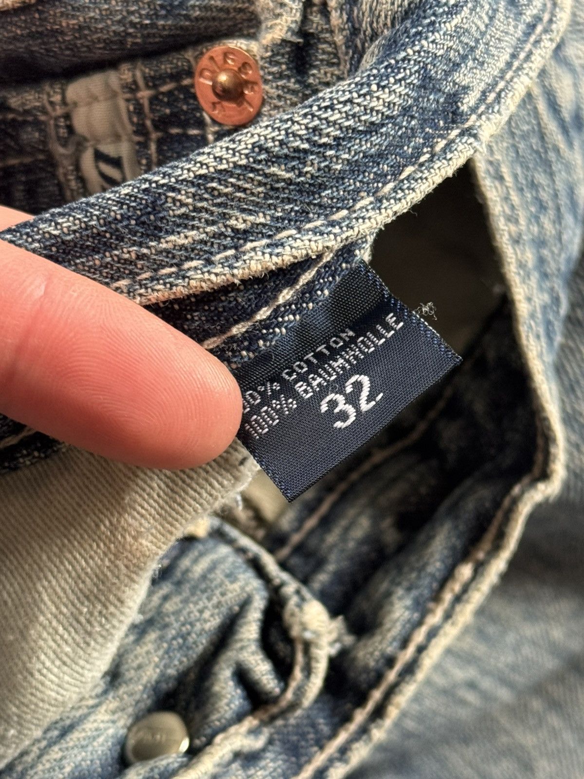 Diesel Diesel 32 vintage denim y2k pants jeans trousers avantgarde Size US 32 / EU 48 - 12 Thumbnail