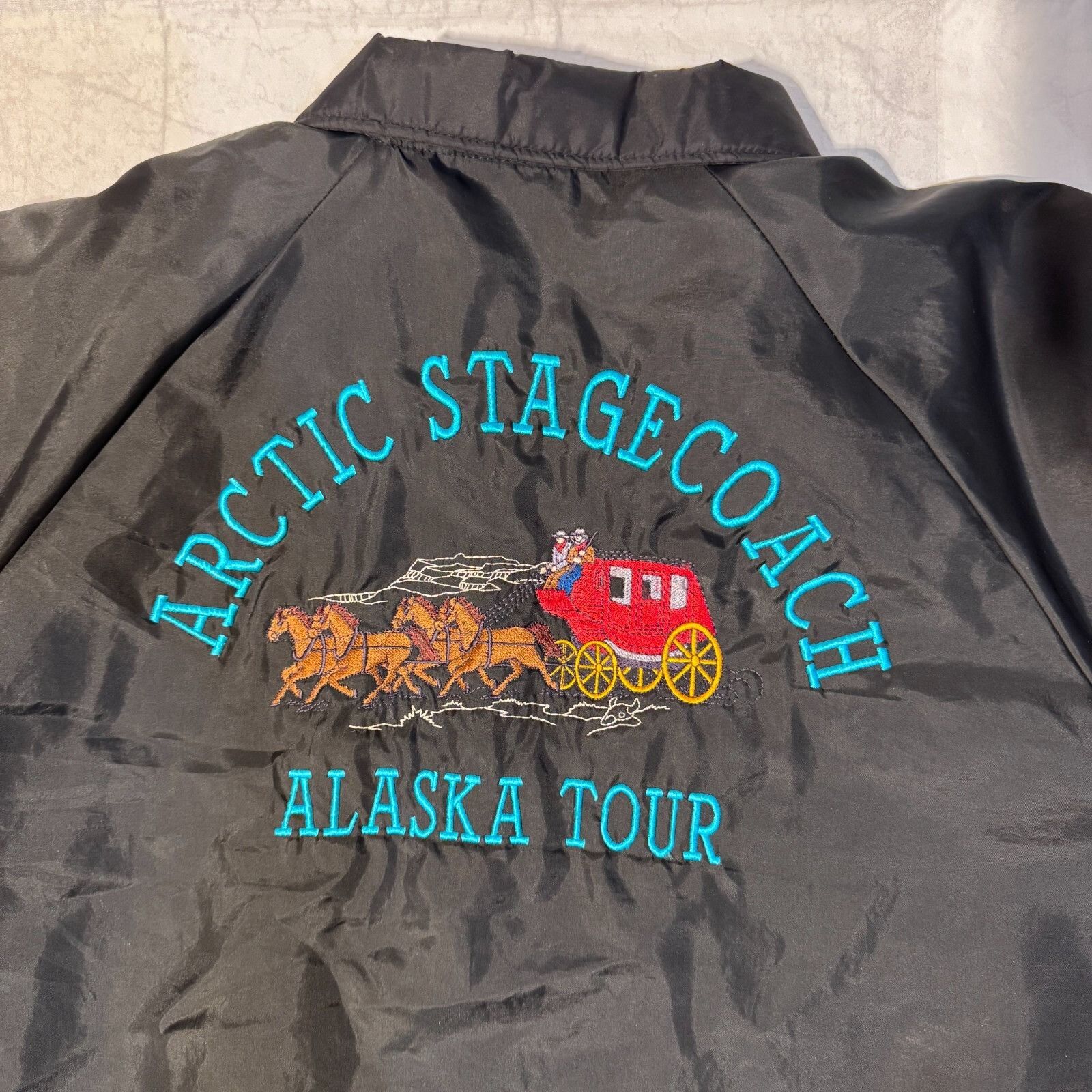 Vintage Vtg Hartwell Sports Artic Stagecoach Alaska Tour button fron Size US XXL / EU 58 / 5 - 8 Thumbnail