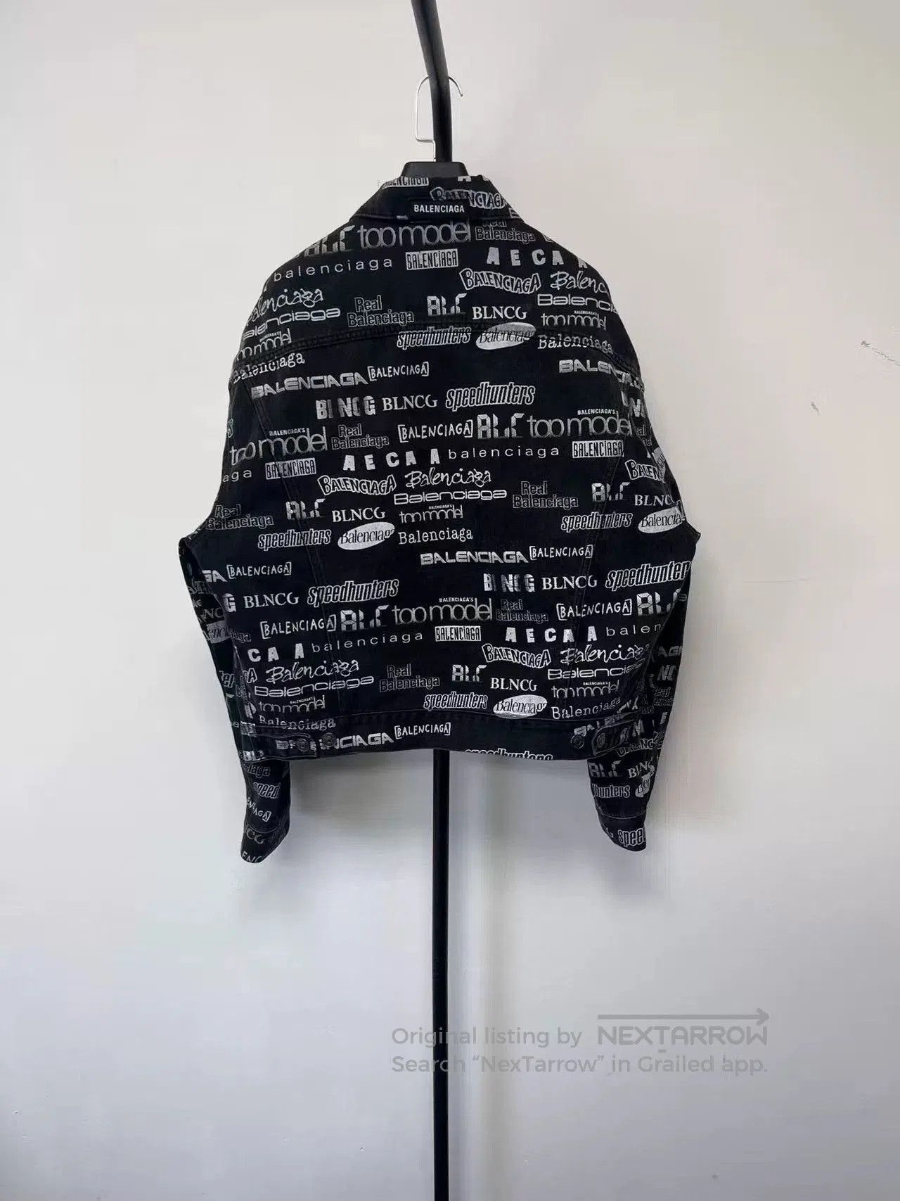 Balenciaga Balenciaga Men's Washed TV Print Jacket. Size US S / EU 44-46 / 1 - 2 Thumbnail