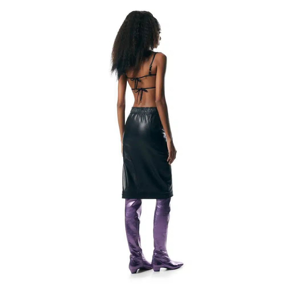 Tom Ford o1loc1c0625 GCL857 Leather Skirt in Black Size 28" / US 6 / IT 42 - 3 Thumbnail