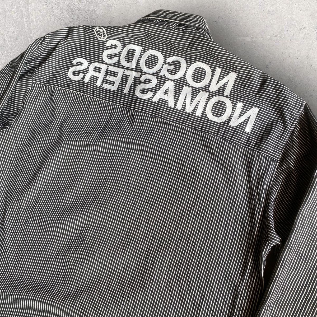 Vintage 2002 No God No Master Hickory Shirt Jacket