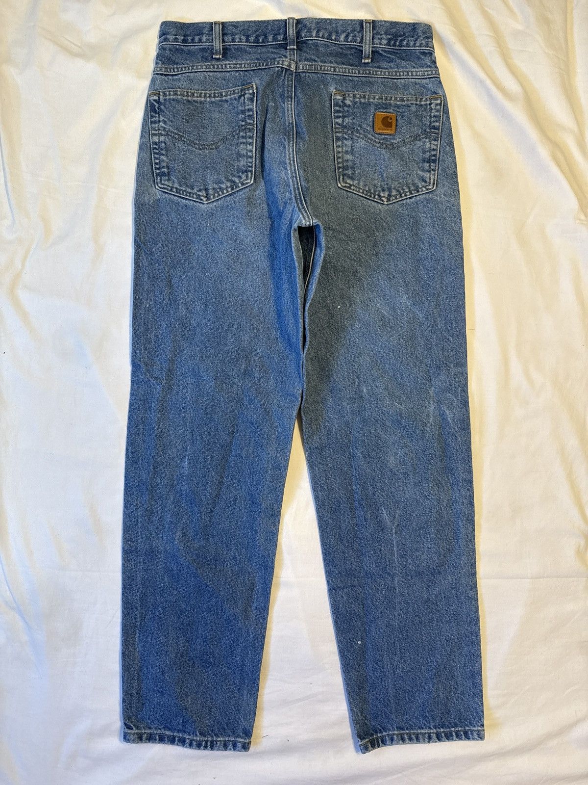 Carhartt Vintage Carhartt Blue Denim Painted Splatter Jeans Size US 33 - 2 Thumbnail