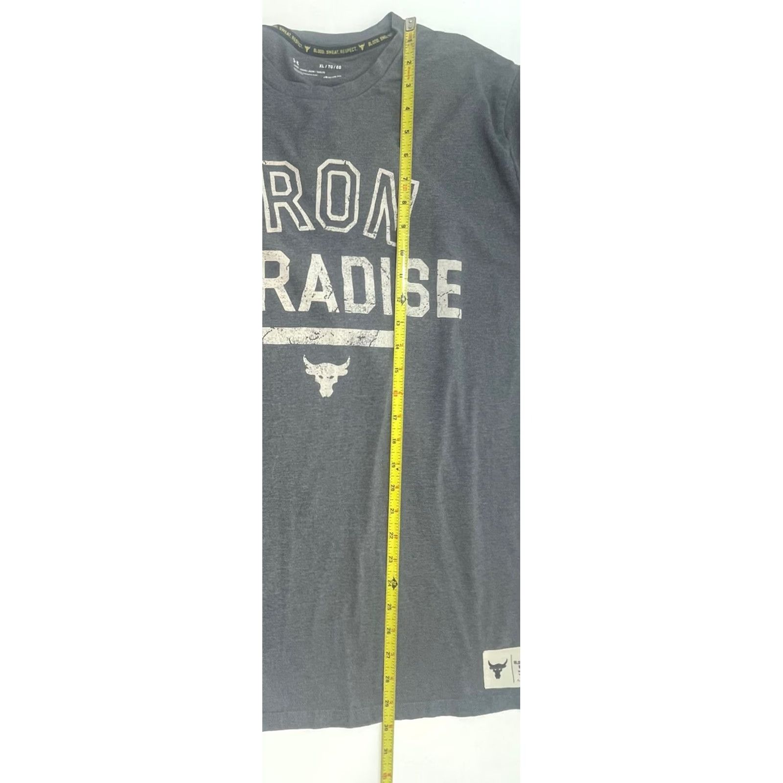 Under Armour Under Armour Shirt Men XL Long Sleeve HeatGear Gray Iron Paradise The Rock Logo Crew Neck Sports Gym Activewear Size US XL / EU 56 / 4 - 6 Thumbnail