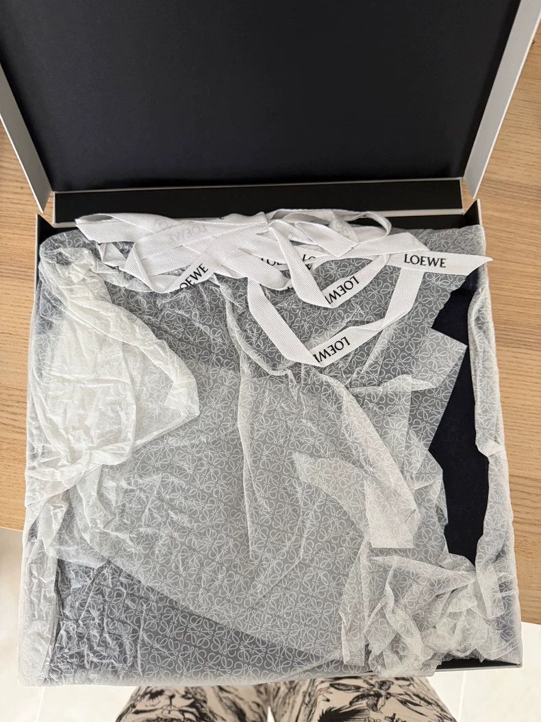 Loewe LOEWE Double-sided scarf, dark blue and light gray double Size ONE SIZE - 5 Thumbnail