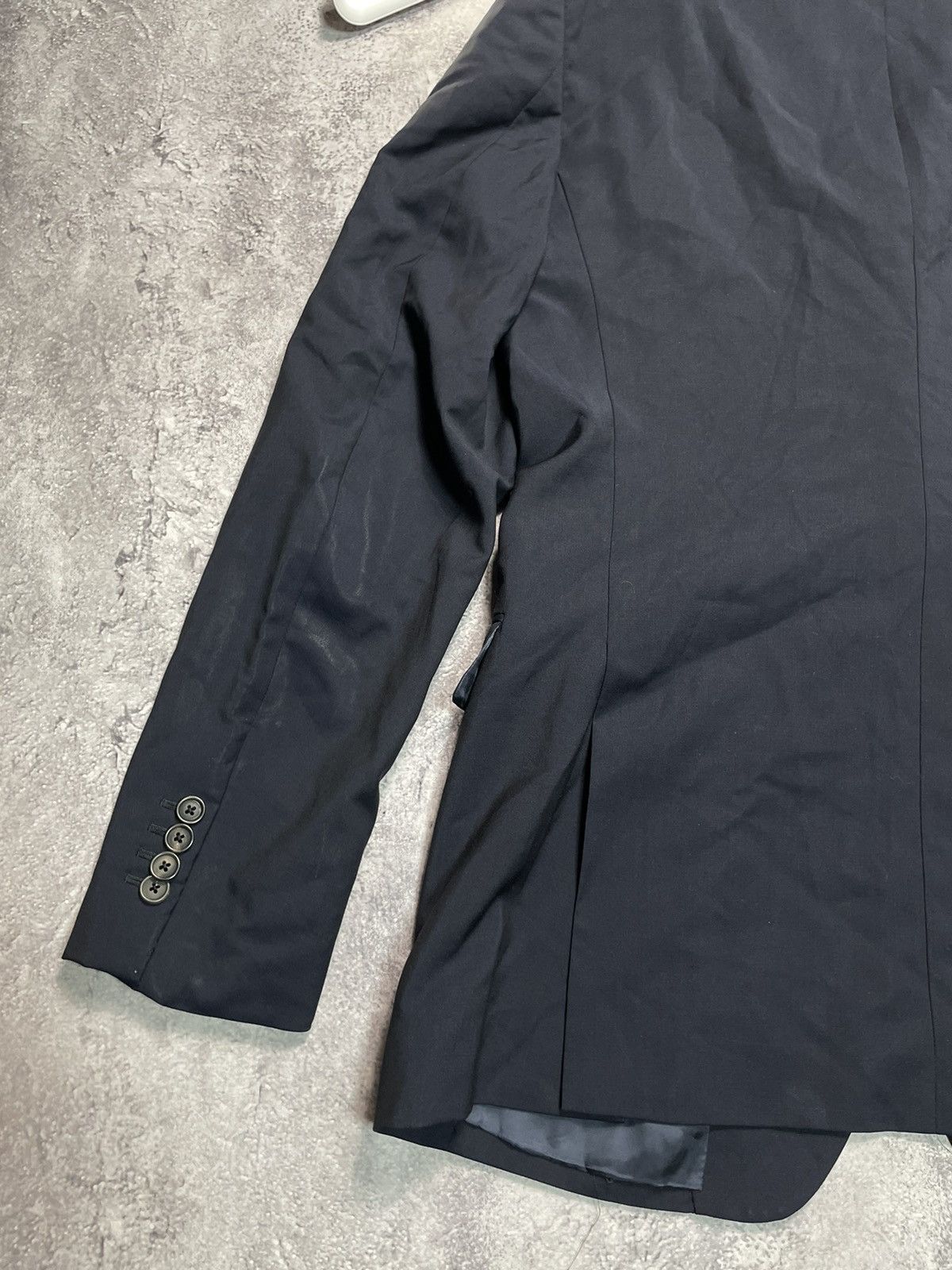 Prada Prada Milano Tailored Black VW Mohair Suit Size 50R - 11 Thumbnail