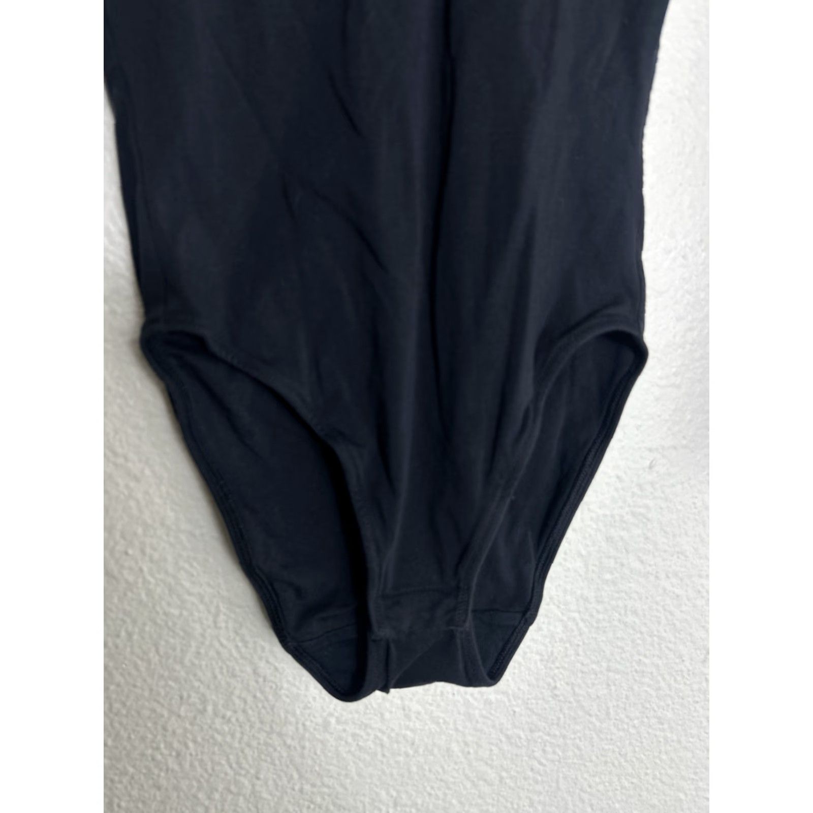 Everlane Everlane Bodysuit Shirt Woman XXS Black Henley Long Sleeve 1/2 Button Supima Cotton Size XXS / US 00 / IT 34 - 5 Thumbnail