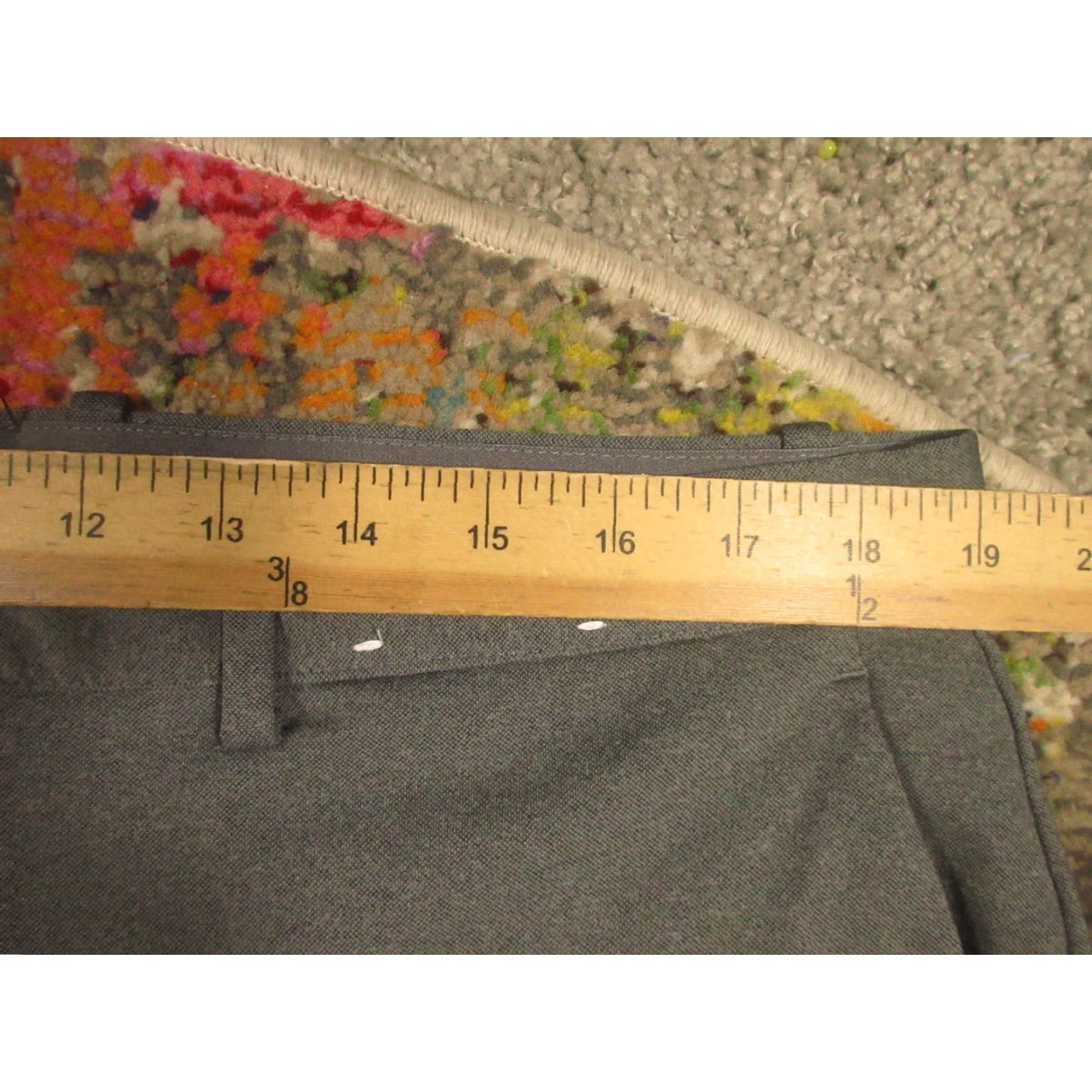 Uniqlo UniQlo Dress Pants Womens 2XL Gray Smart Ankle Stretch Pockets Office Retro EUC Size 40" / US 18 - 6 Thumbnail