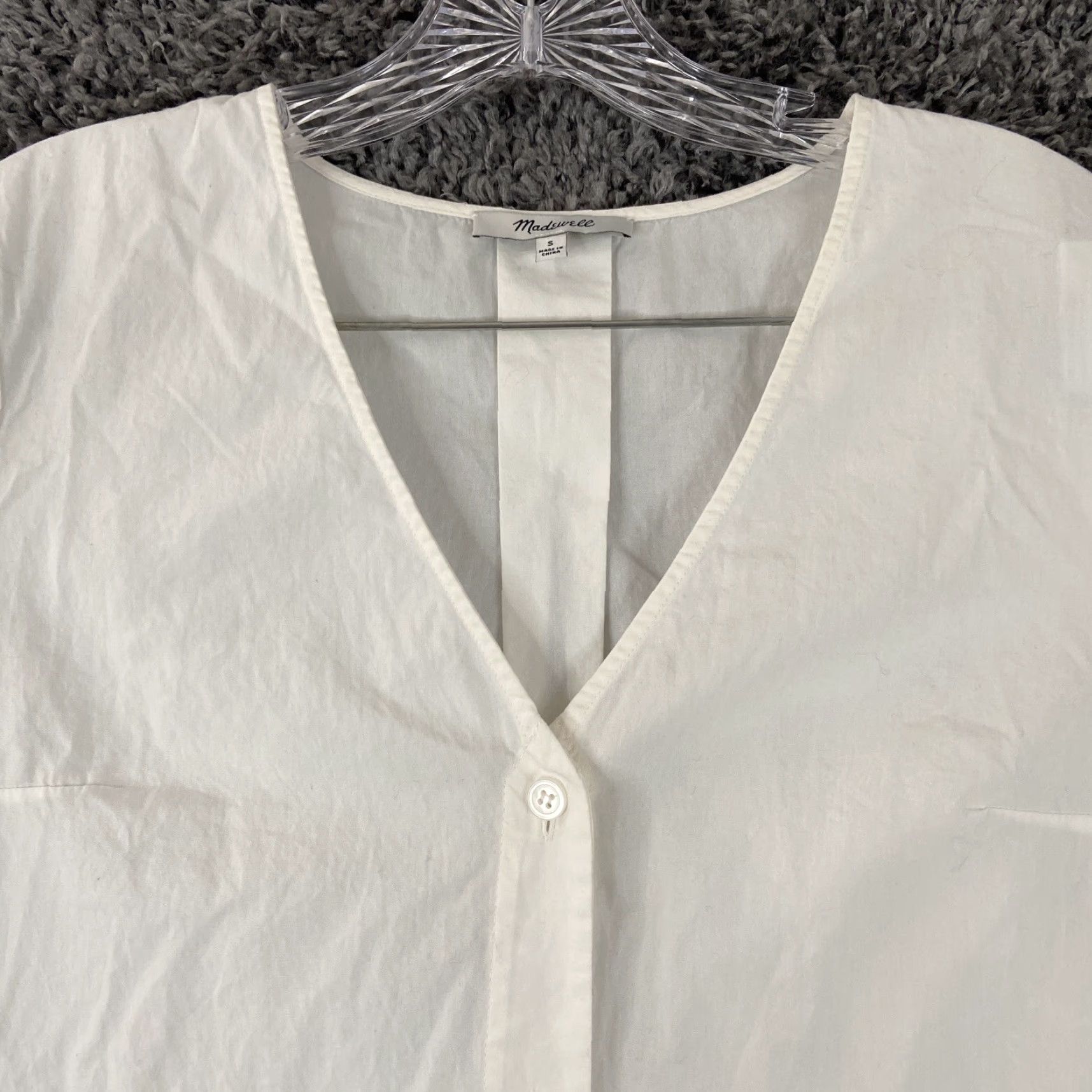 Madewell Madewell Shirt Women S White Button-Up Long Womens Size S / US 4 / IT 40 - 5 Thumbnail
