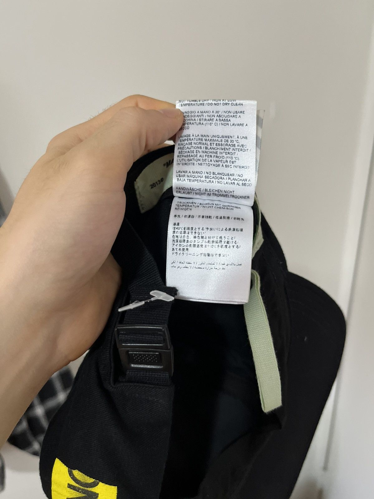 Off-White Off-White Firetape cap black rare Virgil Abloh fire line Size ONE SIZE - 7 Thumbnail