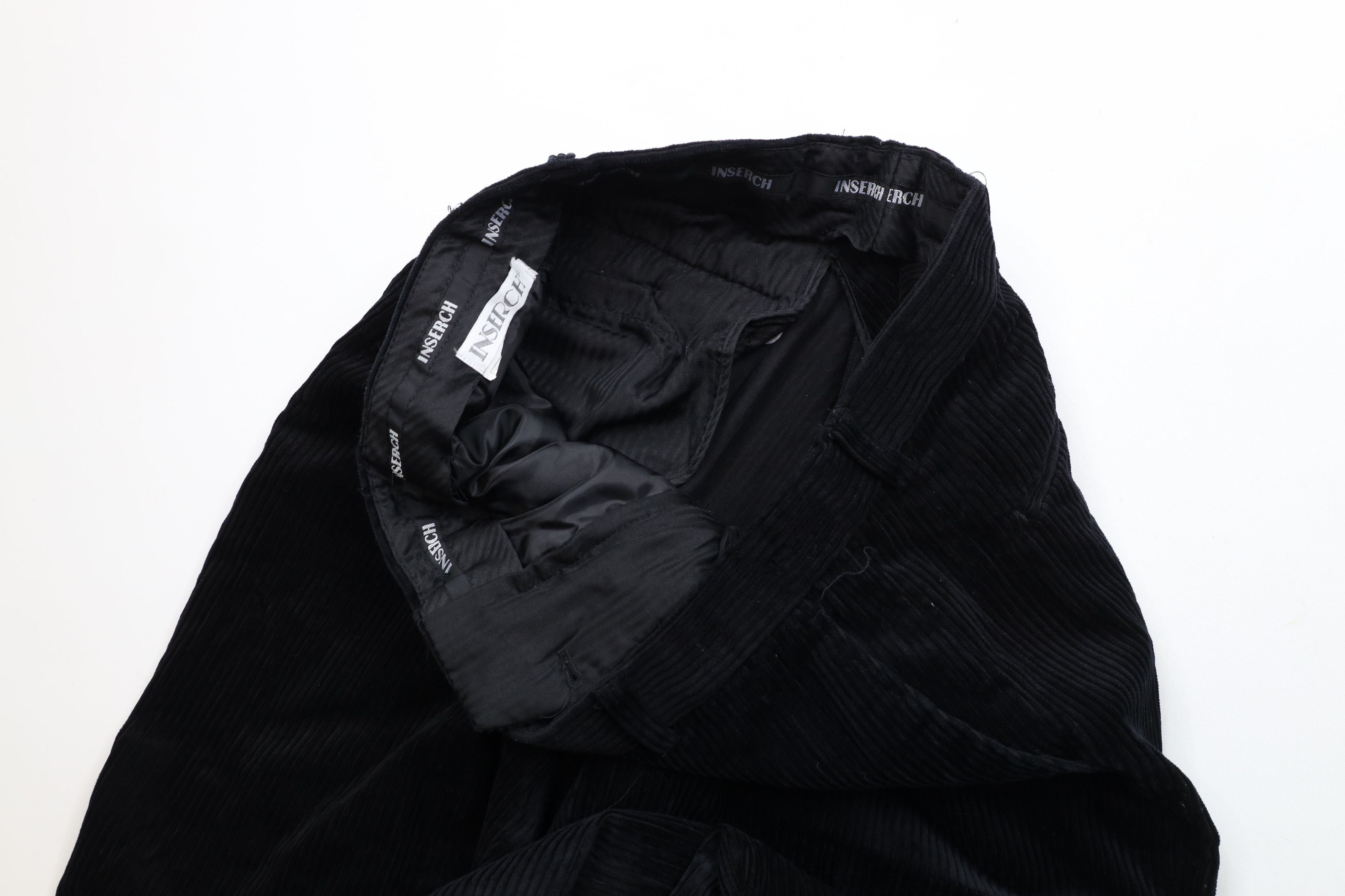 Vintage Vintage 90s Streetwear Wide Leg Corduroy Chino Pants Black Size US 36 / EU 52 - 7 Thumbnail