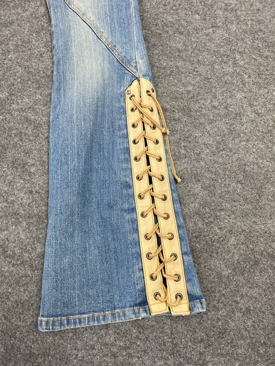 Cowboy Equipment vintage japanese brand bootcut flare denim nice design Size US 29 - 7 Thumbnail