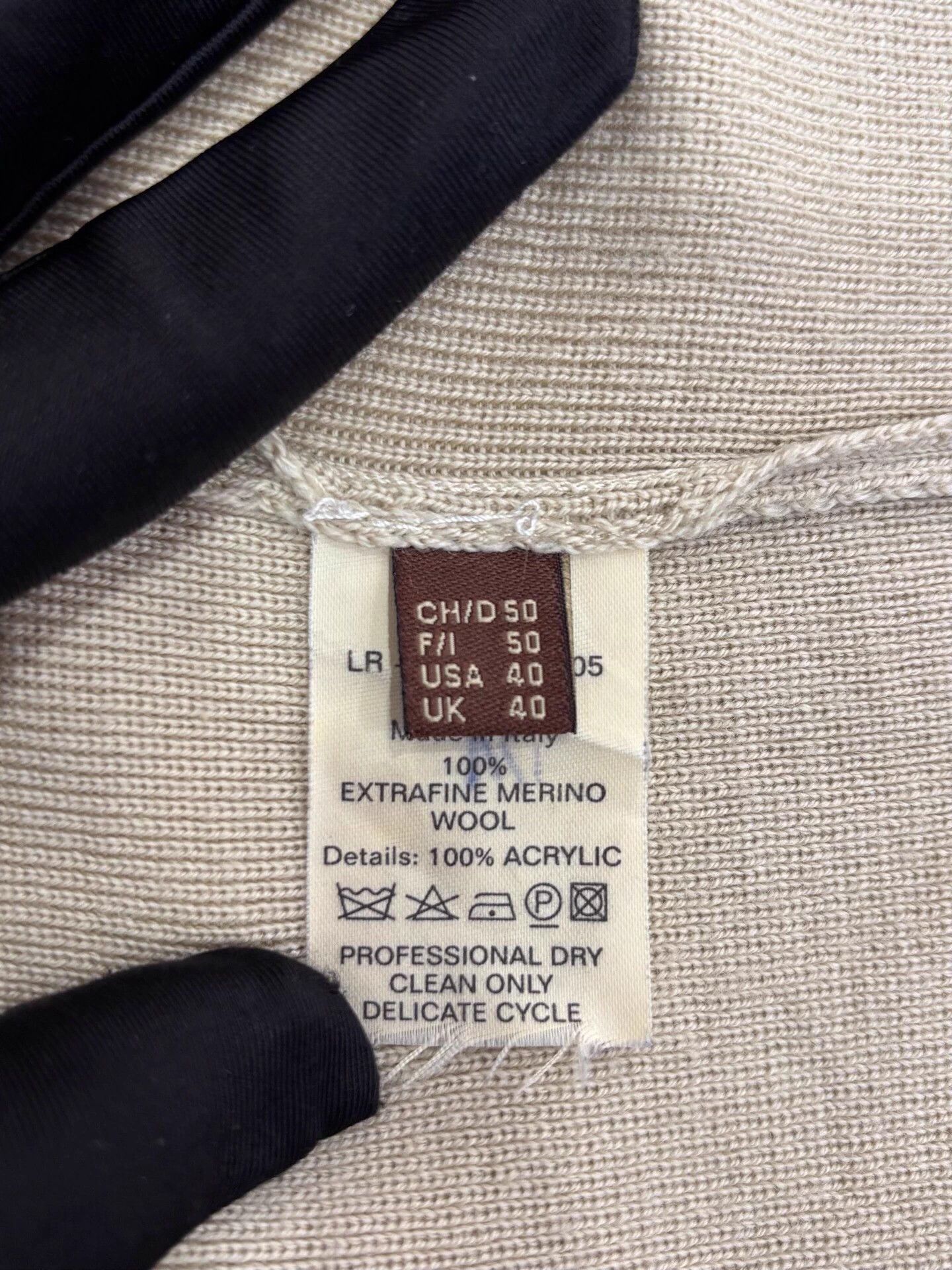 Bally Bally Men's Light Khaki Shield Logo Wool Jacket 50 Size US M / EU 48-50 / 2 - 6 Thumbnail