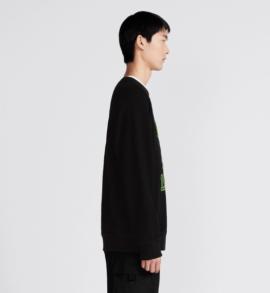 Dior o1w1db10525 483J63 Relaxed-Fit Bobby Sweatshirt in Black Size US M / EU 48-50 / 2 - 5 Thumbnail