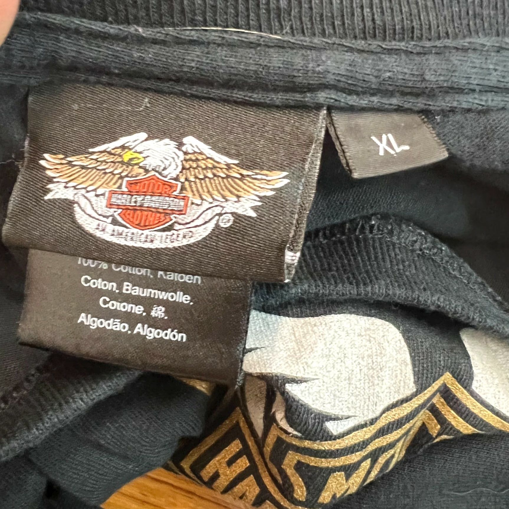 Harley Davidson VINTAGE Harley-Davidson T-Shirt Motorcycle Graphic 105 Years 2008 Mens XL Black Crew Neck Short Sleeve 100% Cotton Size US XL / EU 56 / 4 - 4 Thumbnail