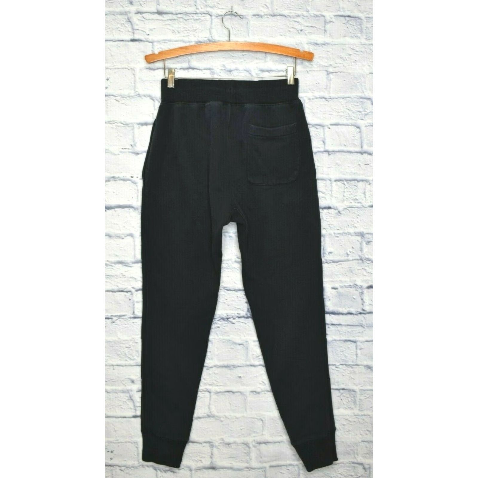 Champion Champion Sweatpants Joggers Black Unisex Adults Small Regular Inseam 30in Tapered Elastic Waist Pockets Heavyweight Cotton Blend Joggers Size 28" / US 6 / IT 42 - 3 Thumbnail
