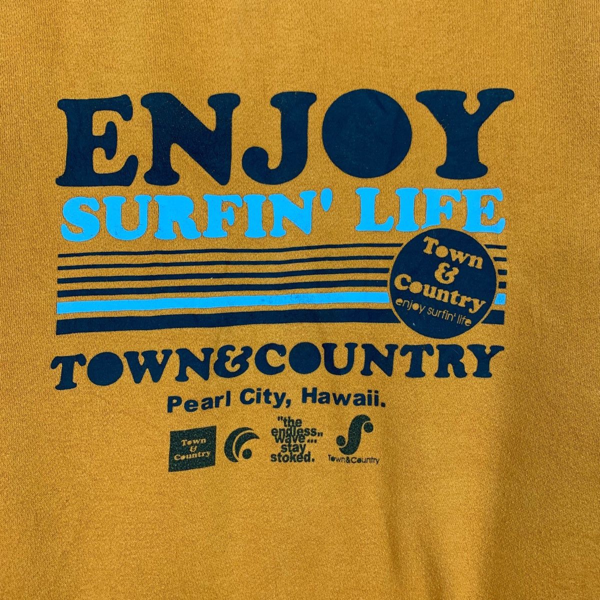 Japanese Brand TOWN & COUNTRY Enjoy Surfin Life Sweatshirt #2394-C107 Size US M / EU 48-50 / 2 - 3 Thumbnail