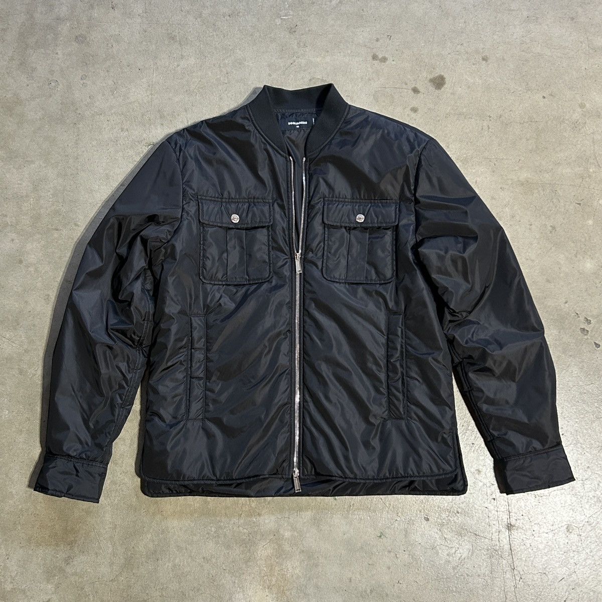 Dsquared2 Dsquared2 Black Padded Bomber Zip Jacket IT 52 Italy Large Size US L / EU 52-54 / 3 - 1 Thumbnail