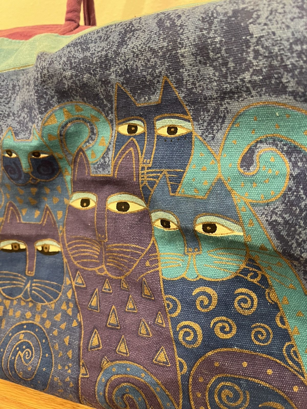 Vintage LAUREL BURCH Cat Weekender Travel Duffle Bag Tote Size ONE SIZE - 2 Thumbnail