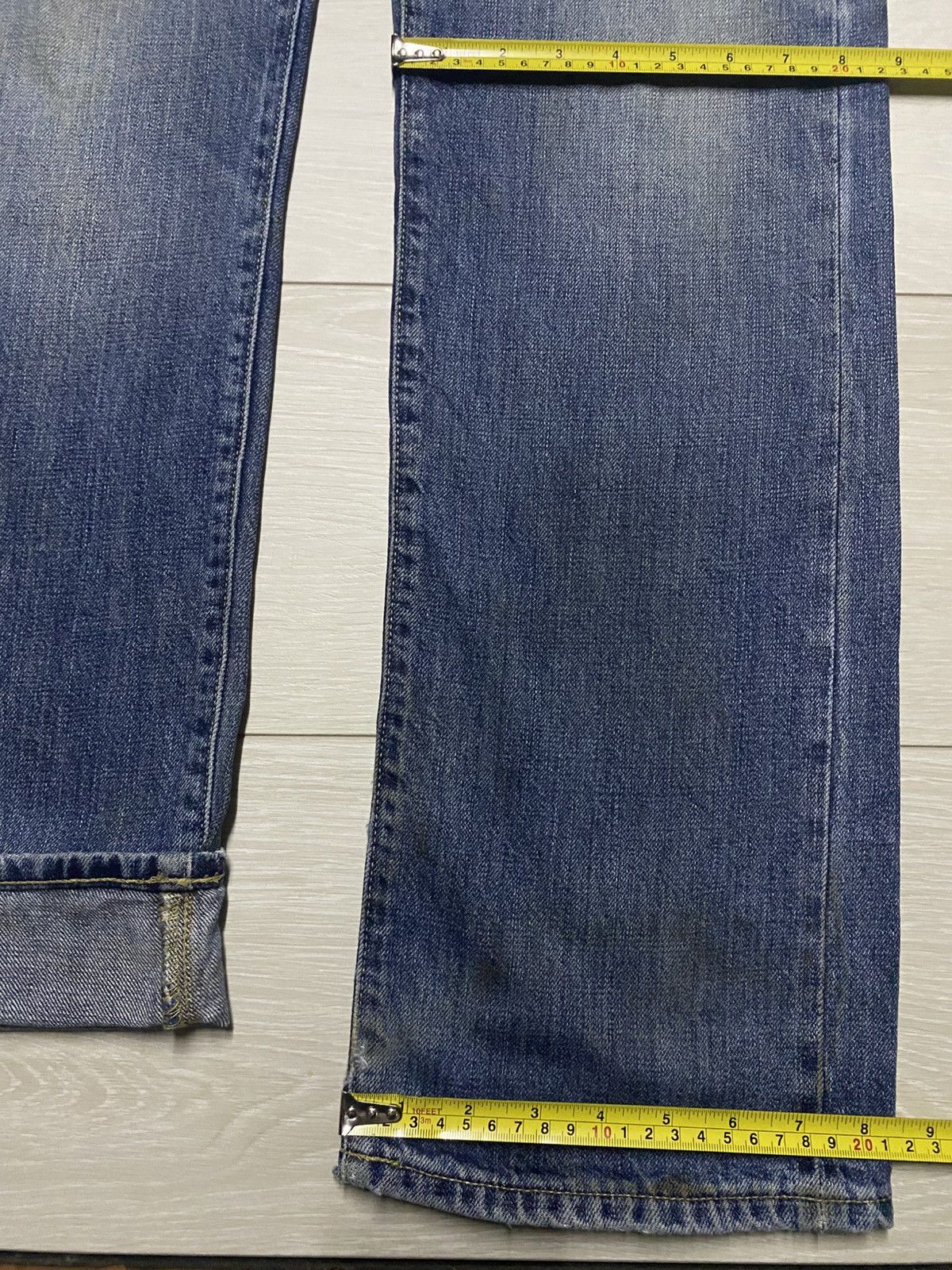 Japanese Brand Vintage Uniqlo Grunge Selvedge Distressed Jeans Size US 36 / EU 52 - 19 Thumbnail