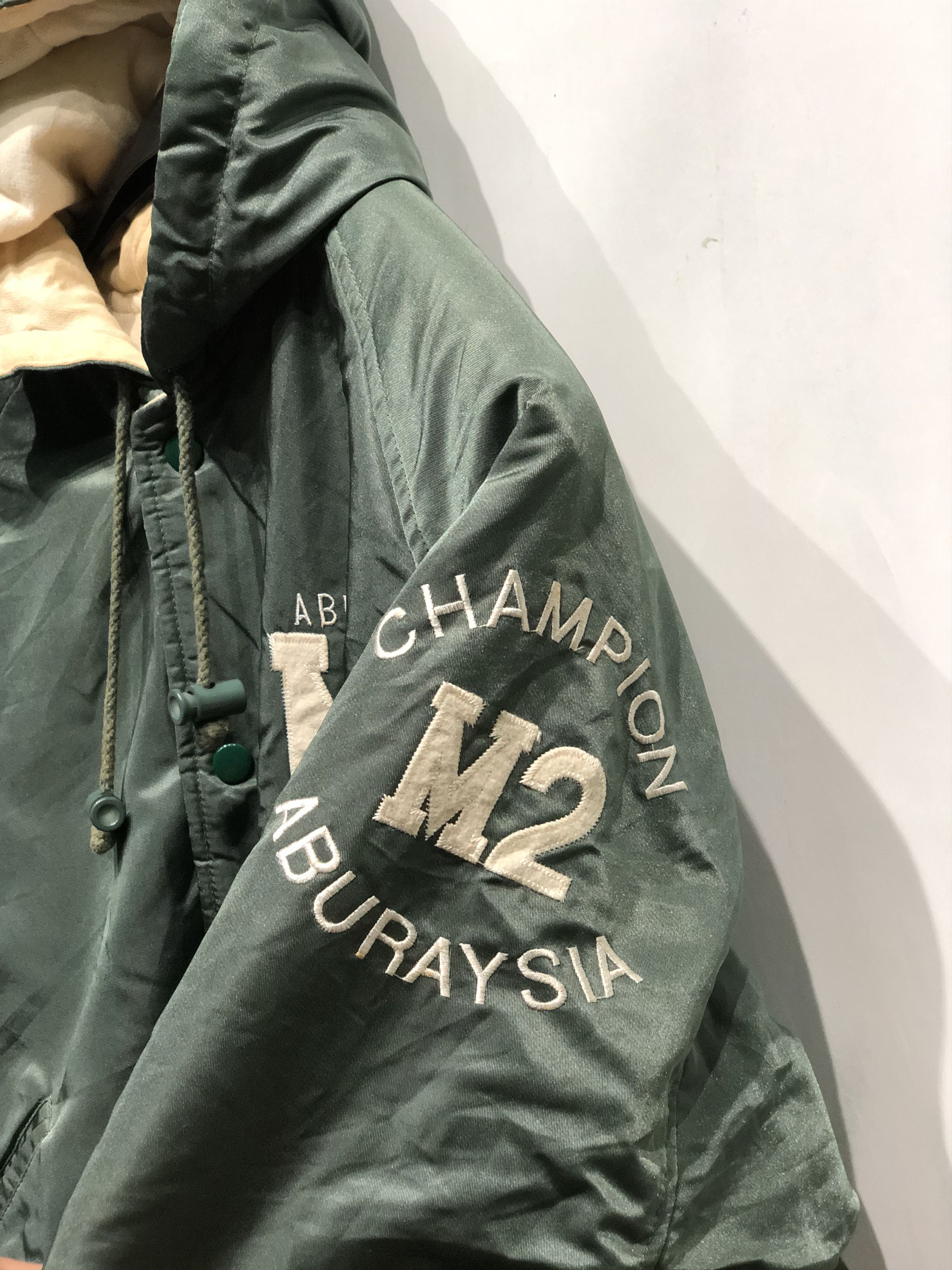 Vintage Vintage Aburaysia University Varsity Bomber Jacket Size US XL / EU 56 / 4 - 4 Thumbnail