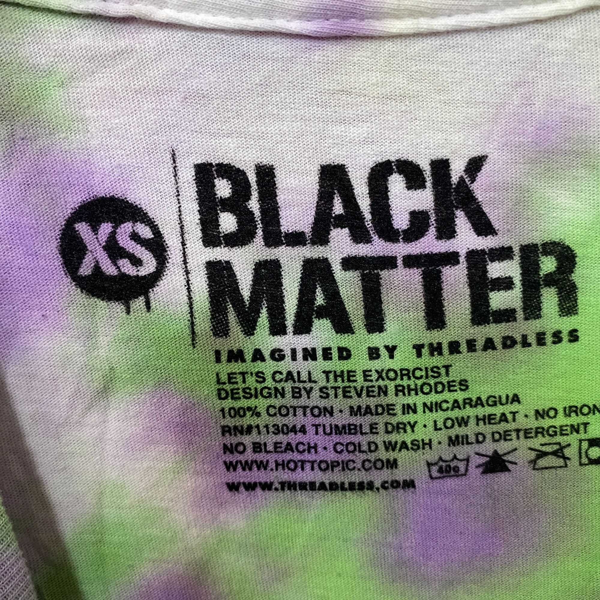 Other Black Matter Let's Call The Exorcist Tie Dye T-Shirt Extra S Size US XS / EU 42 / 0 - 4 Thumbnail
