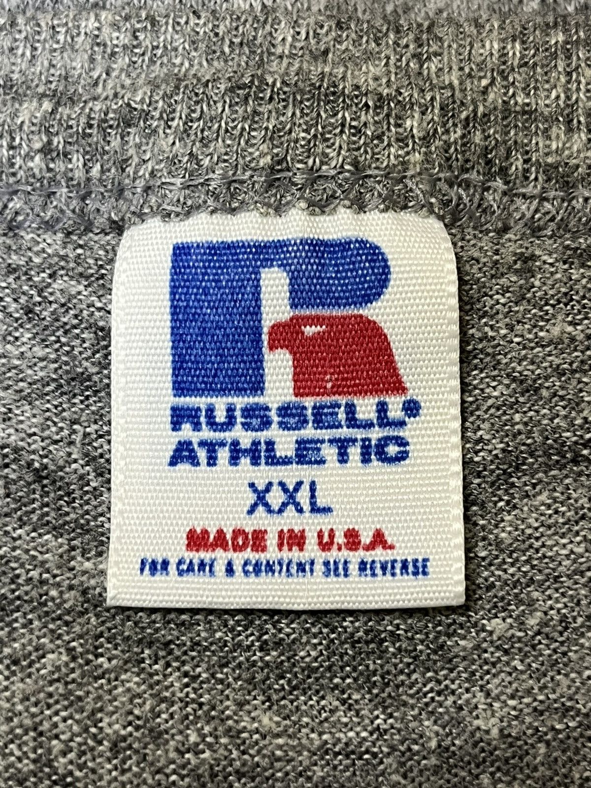 Russell Athletic Nice🔥🔥Vintage 80s RUSSELL ATHLETIC triblend blank tee shirts Size US XXL / EU 58 / 5 - 9 Thumbnail