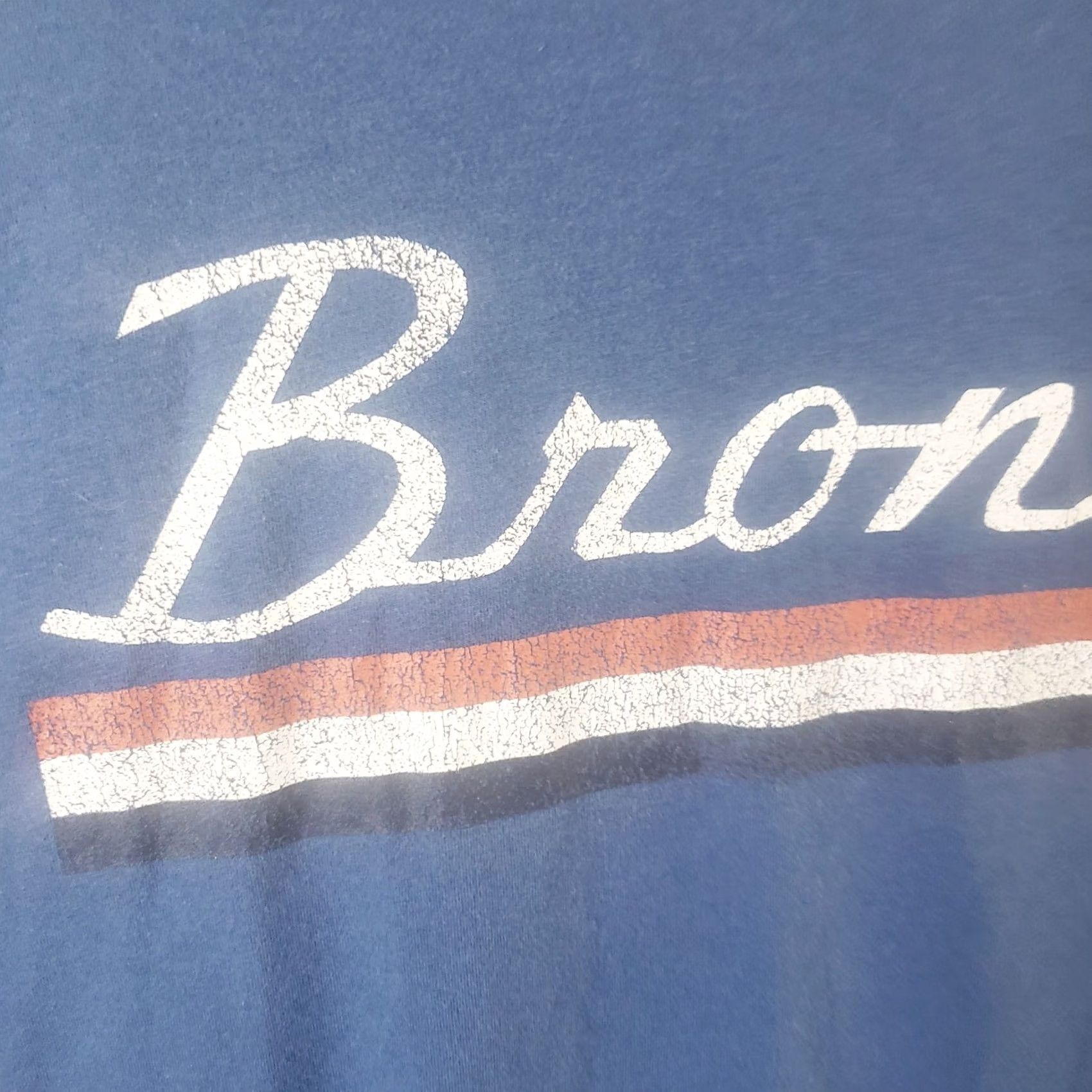 Ford VINTAGE Ford Bronco Striped Distressed Logo T-Shirt Mens XXL Blue Patriotic Size US XXL / EU 58 / 5 - 5 Thumbnail