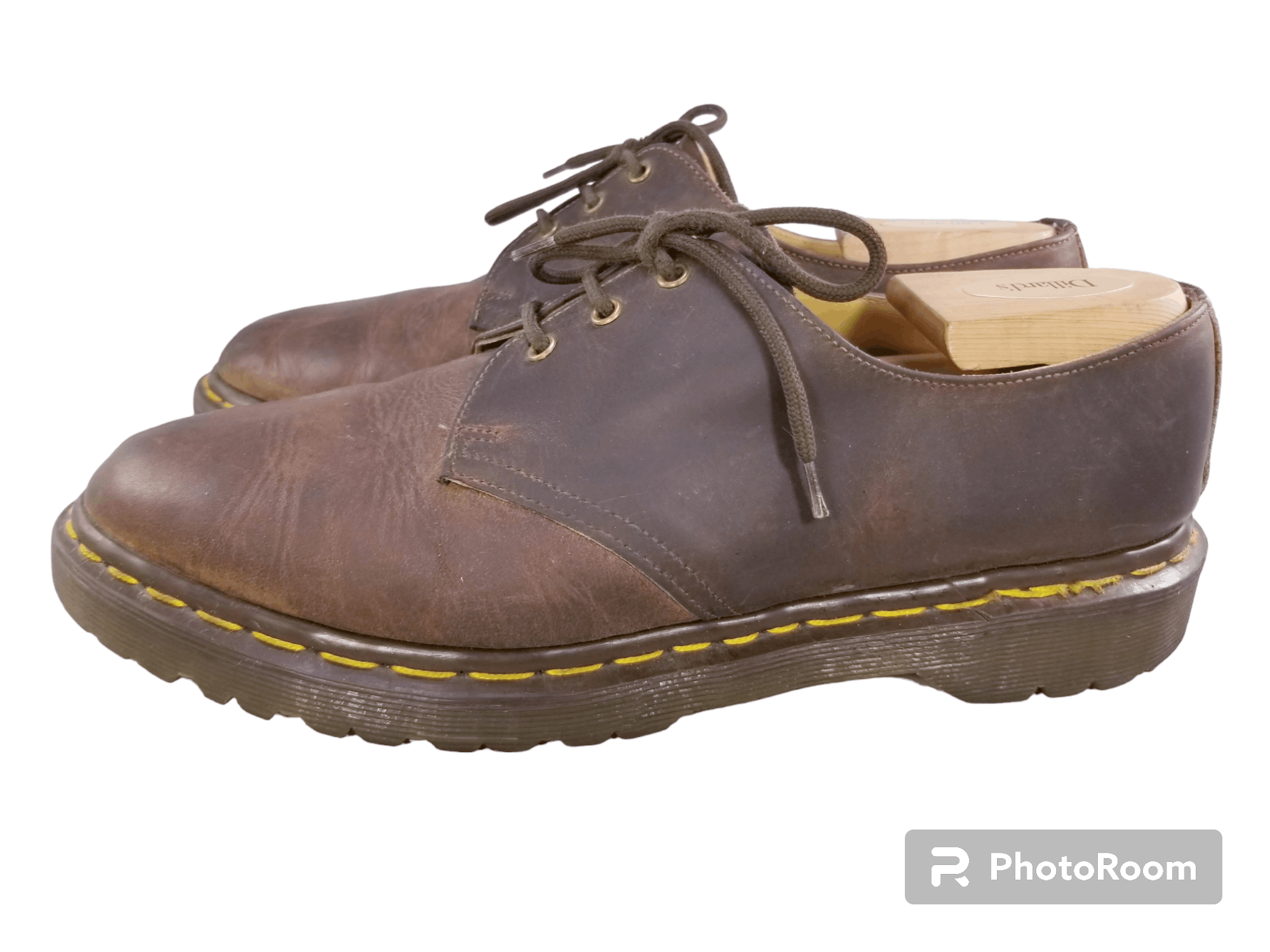 image of Dr Martens 8025 Vintage Made In England Shoes in Brown, Men's (Size 11)