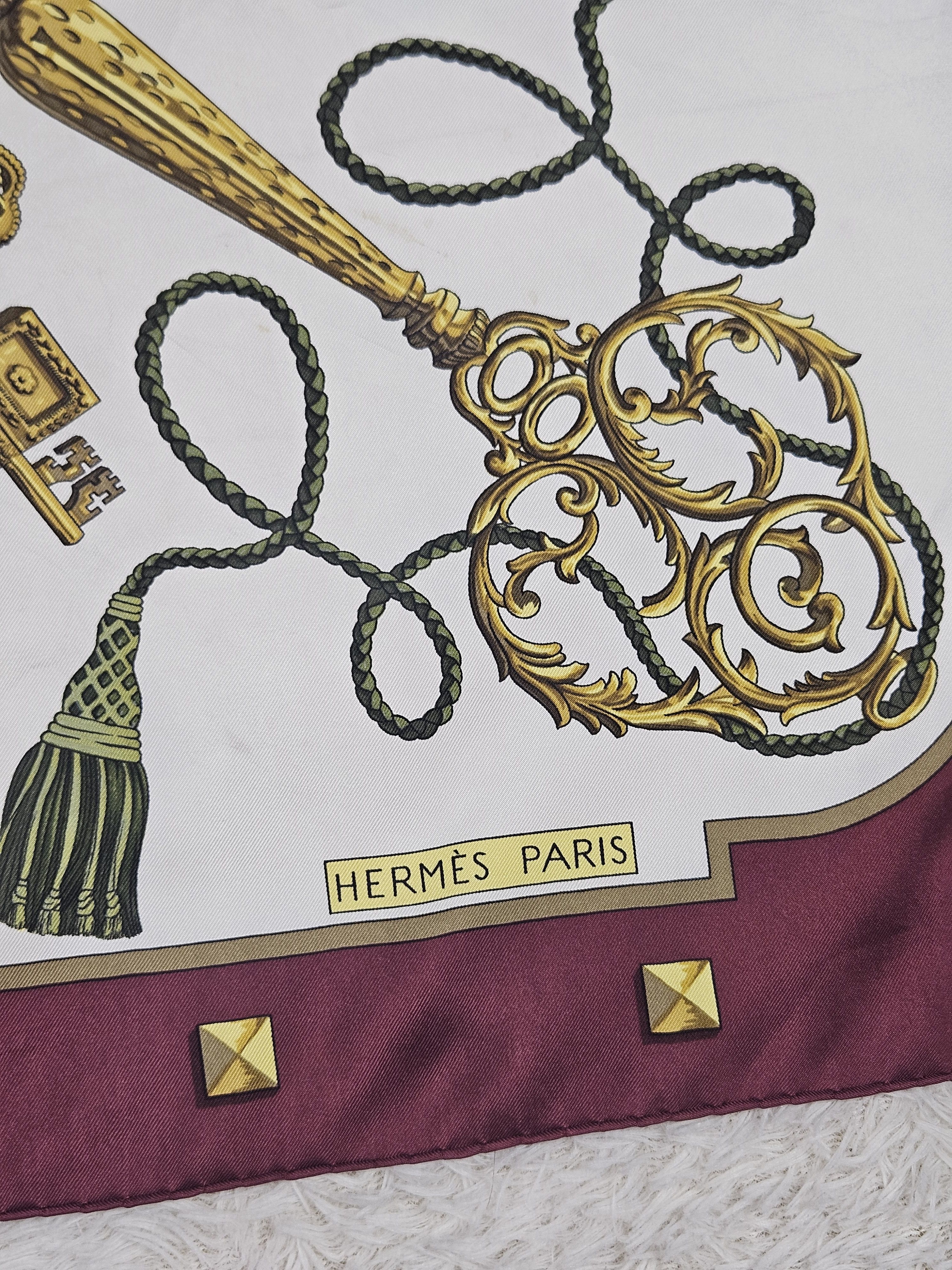 Hermes Hermes Les Cles Keys silk scarf Size ONE SIZE - 3 Thumbnail