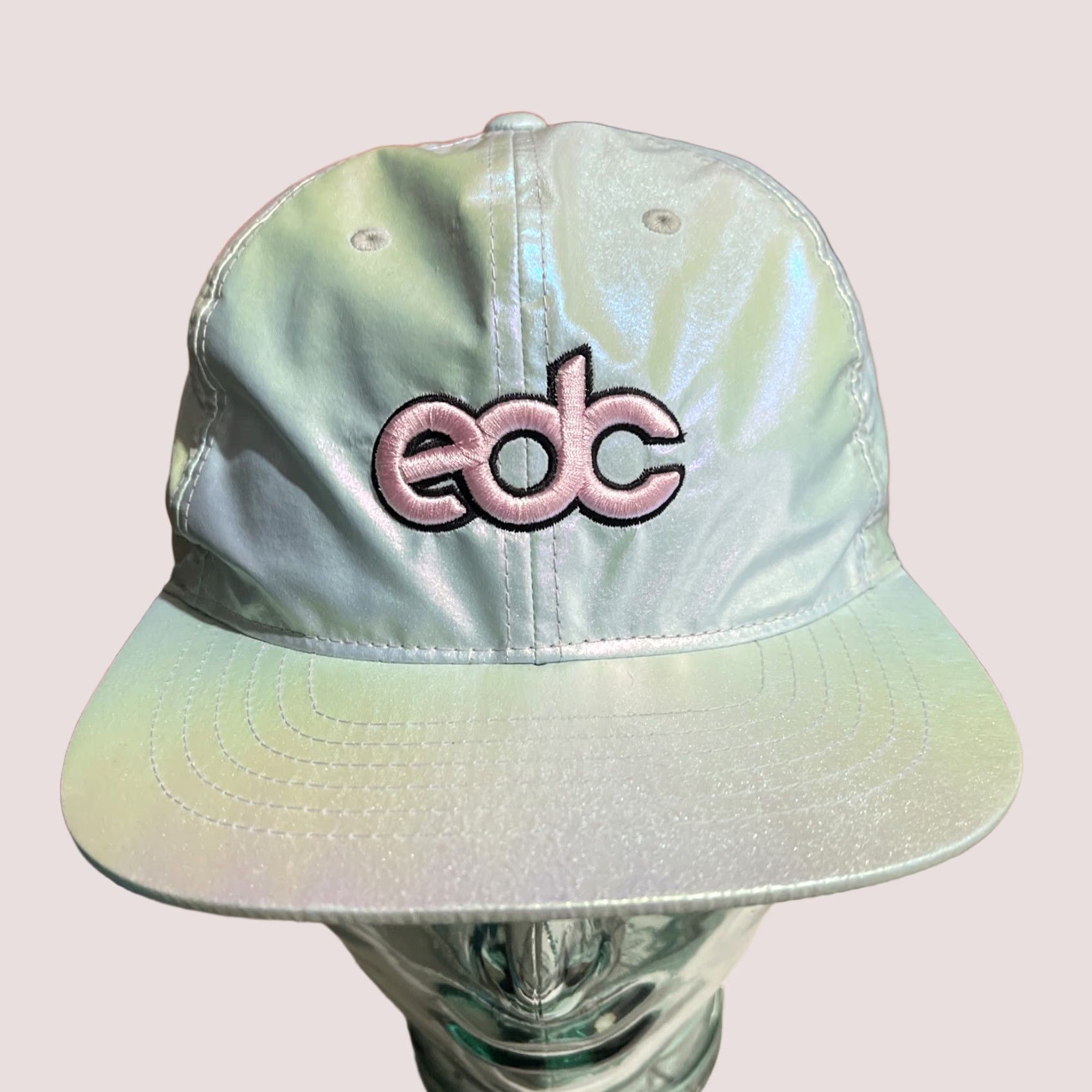 Vintage VINTAGE? EDC Hat Adult Snapback Electric Daisy Carnival Iridescent Insomniac One Size Size ONE SIZE - 1 Thumbnail