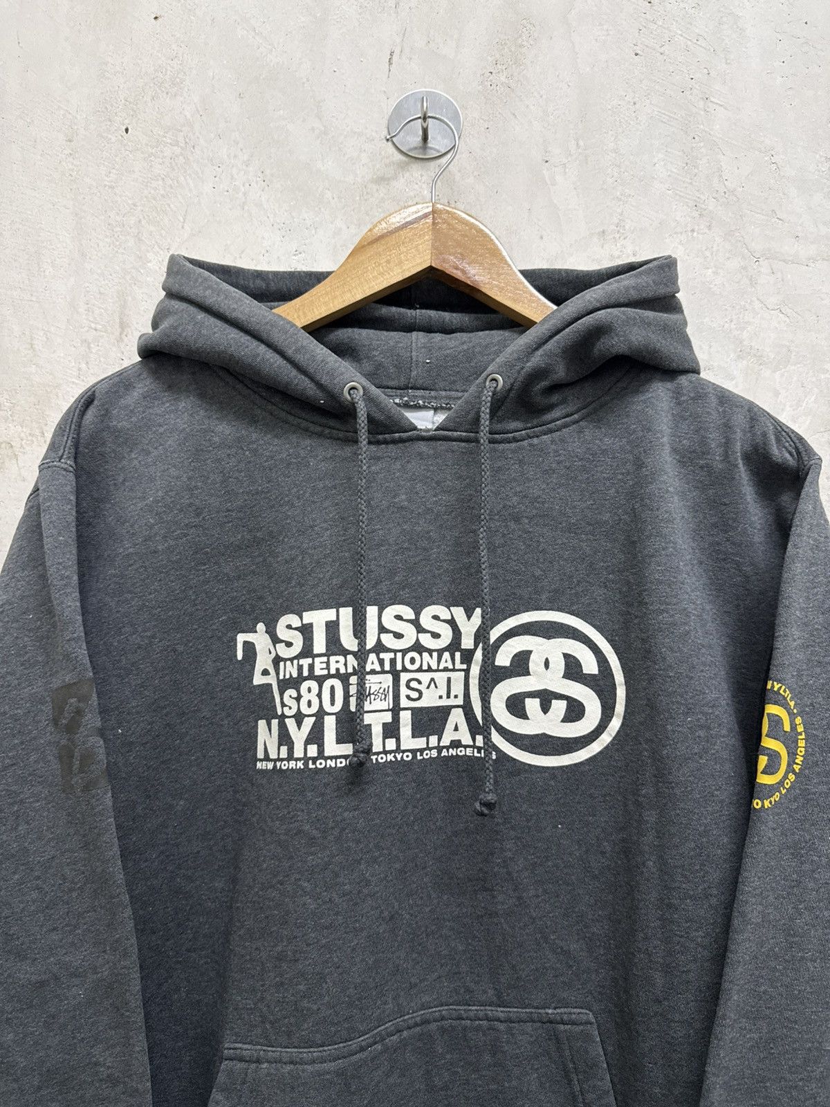 Stussy Distressed 2000s Stussy NYLTLA Thrash Hoodie Size US L / EU 52-54 / 3 - 2 Thumbnail
