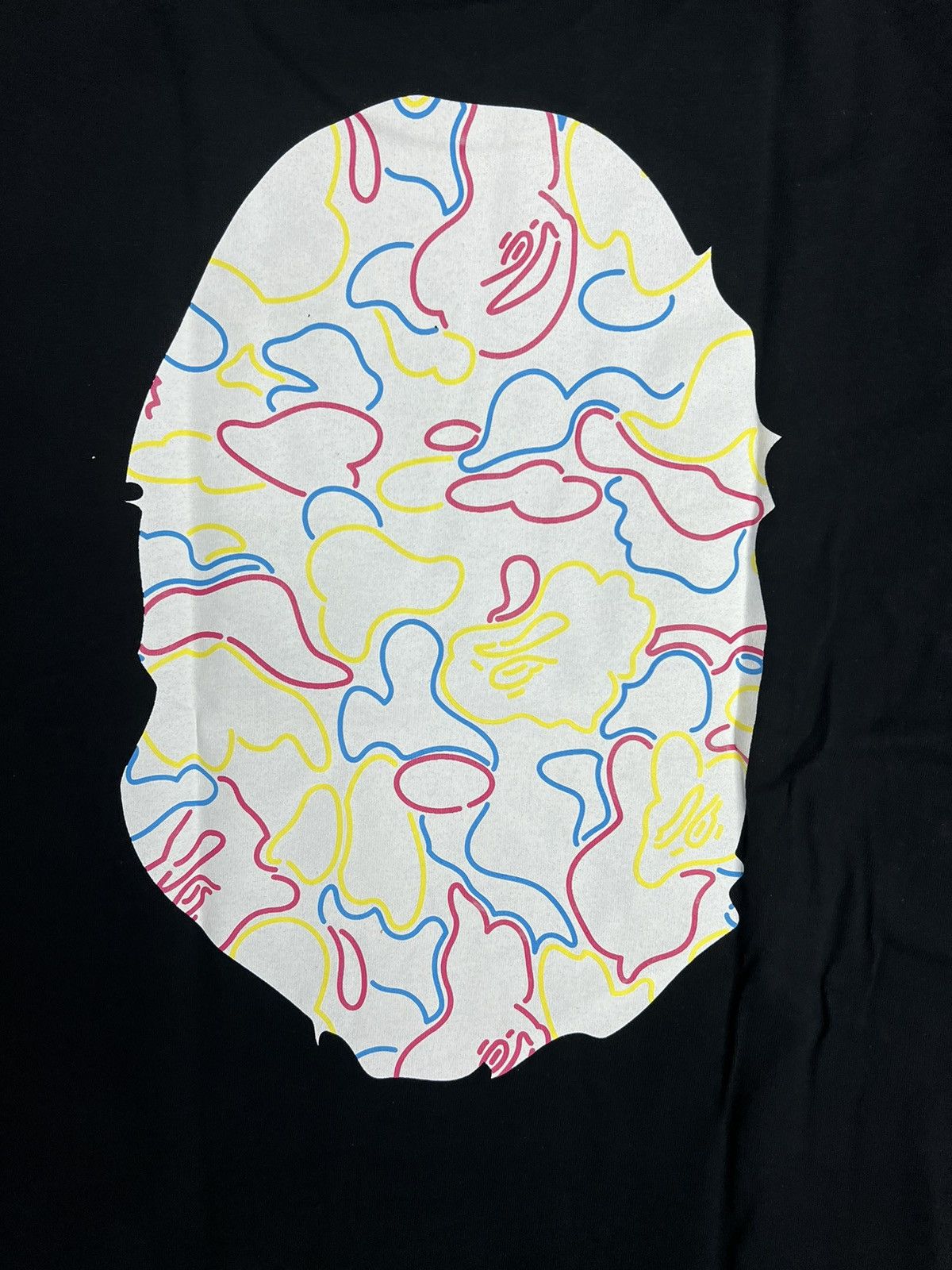 Bape Bape Neon Camo Big Ape Head T-Shirt Size US M / EU 48-50 / 2 - 4 Thumbnail