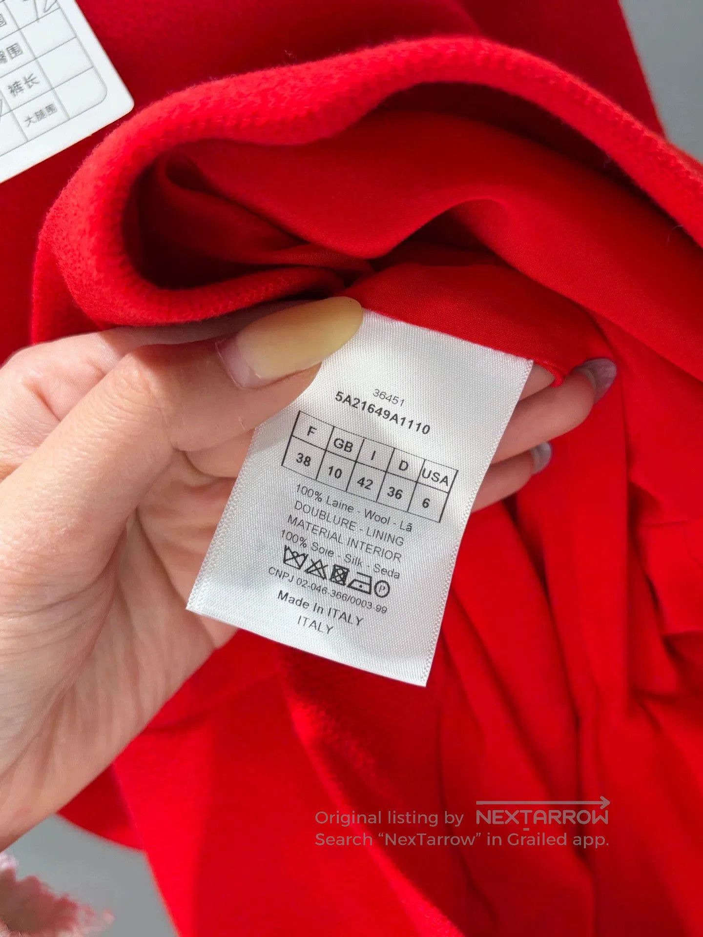 Dior red short sleeve wool dress by dior. Size US M / EU 48-50 / 2 - 4 Thumbnail