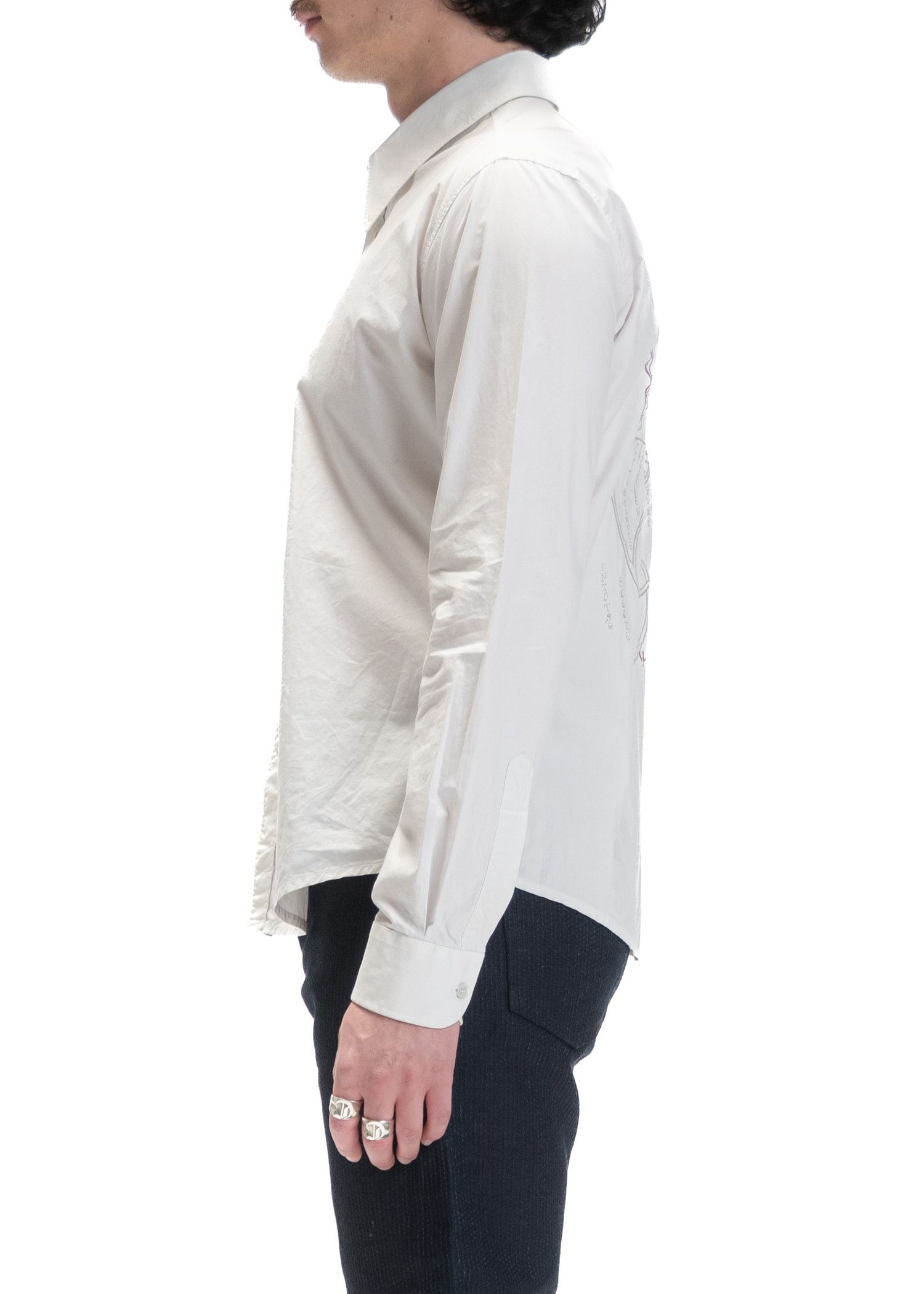 Raf Simons SS04 Embroidered Shirt Size US L / EU 52-54 / 3 - 3 Thumbnail