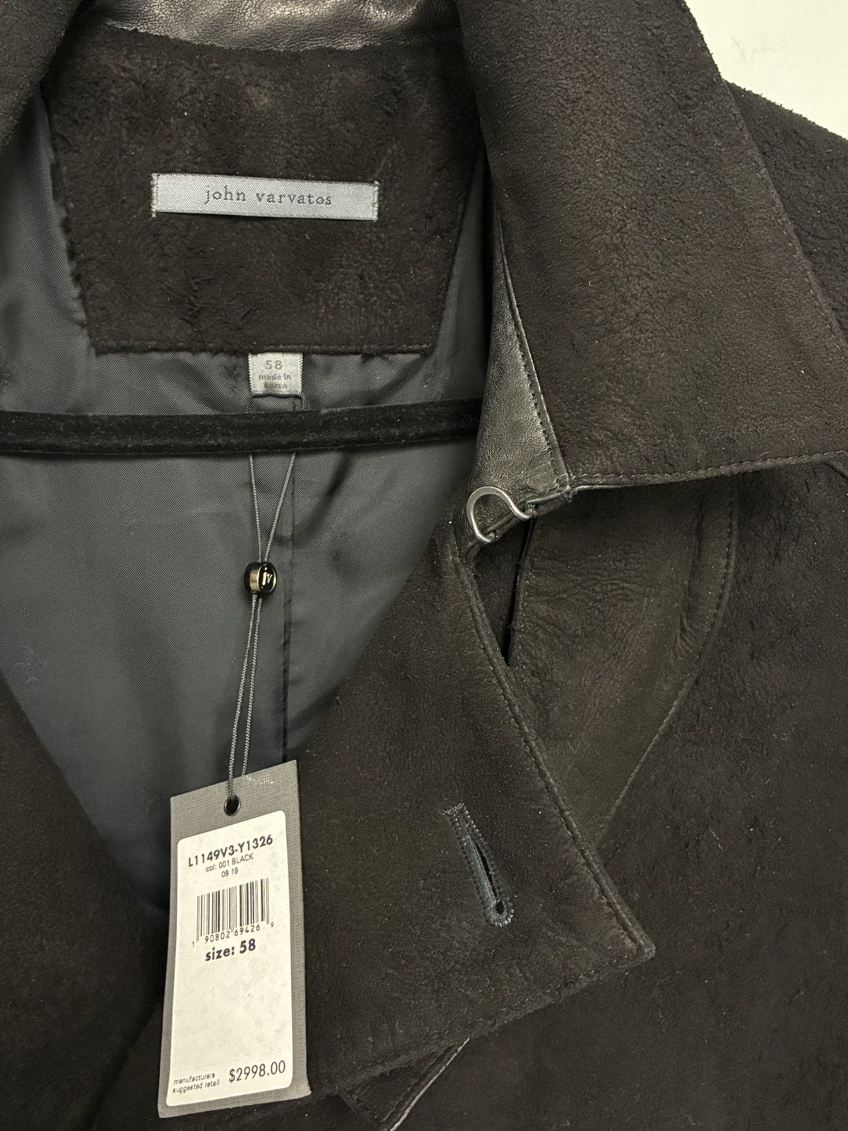John Varvatos Suede Trench Coat EU 58 USA 48 Size US XXL / EU 58 / 5 - 9 Thumbnail