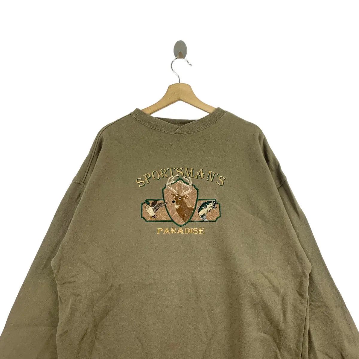 Vintage Vintage 90’ LOST TERRAIN Sportsman Paradise Sweatshirt Size US XL / EU 56 / 4 - 2 Thumbnail