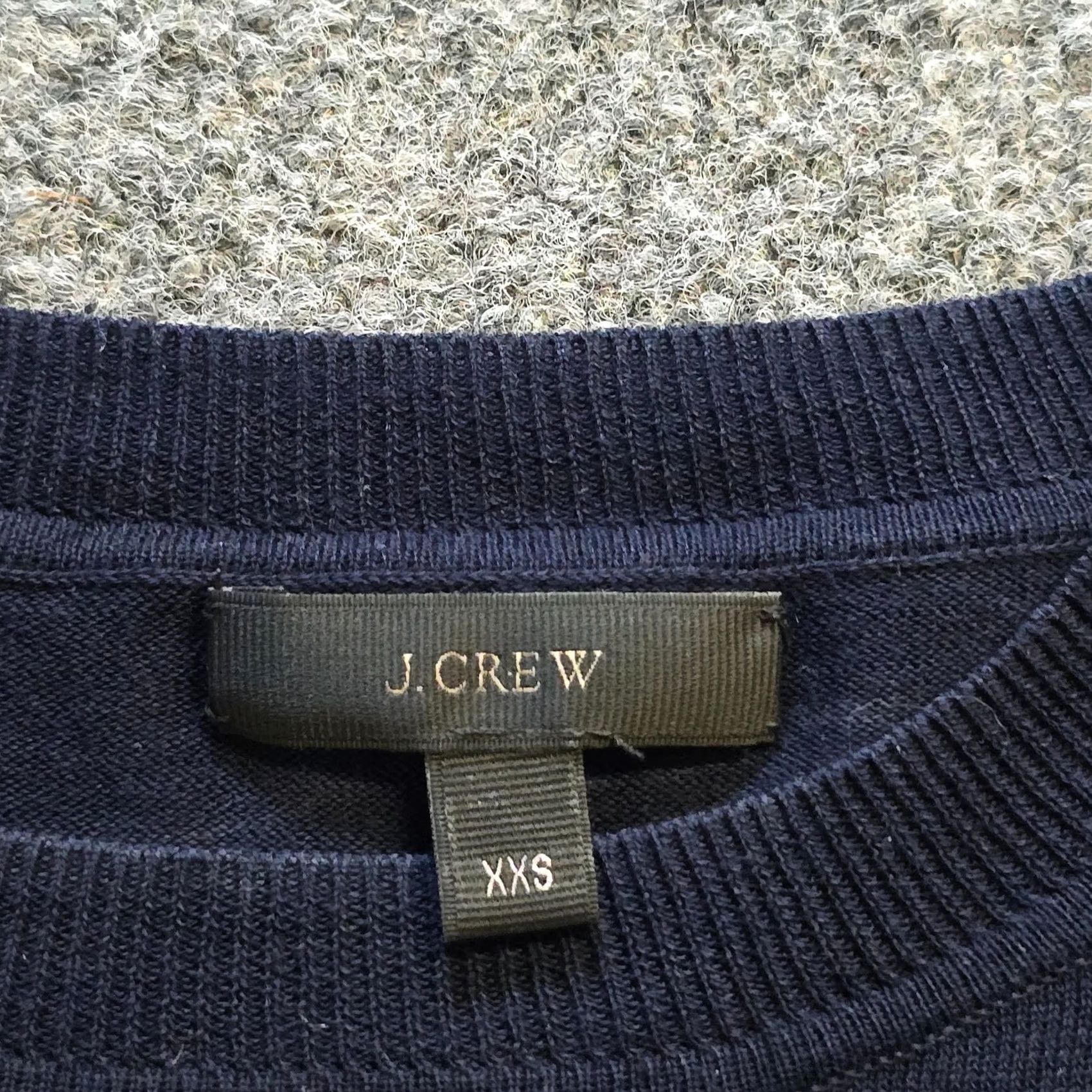 J.Crew J.CREW Sweater Women XXS Blue Lightweight Long Sleeve Round Neck Classic Capsule Small Knit Pullover Size XXS / US 00 / IT 34 - 3 Thumbnail