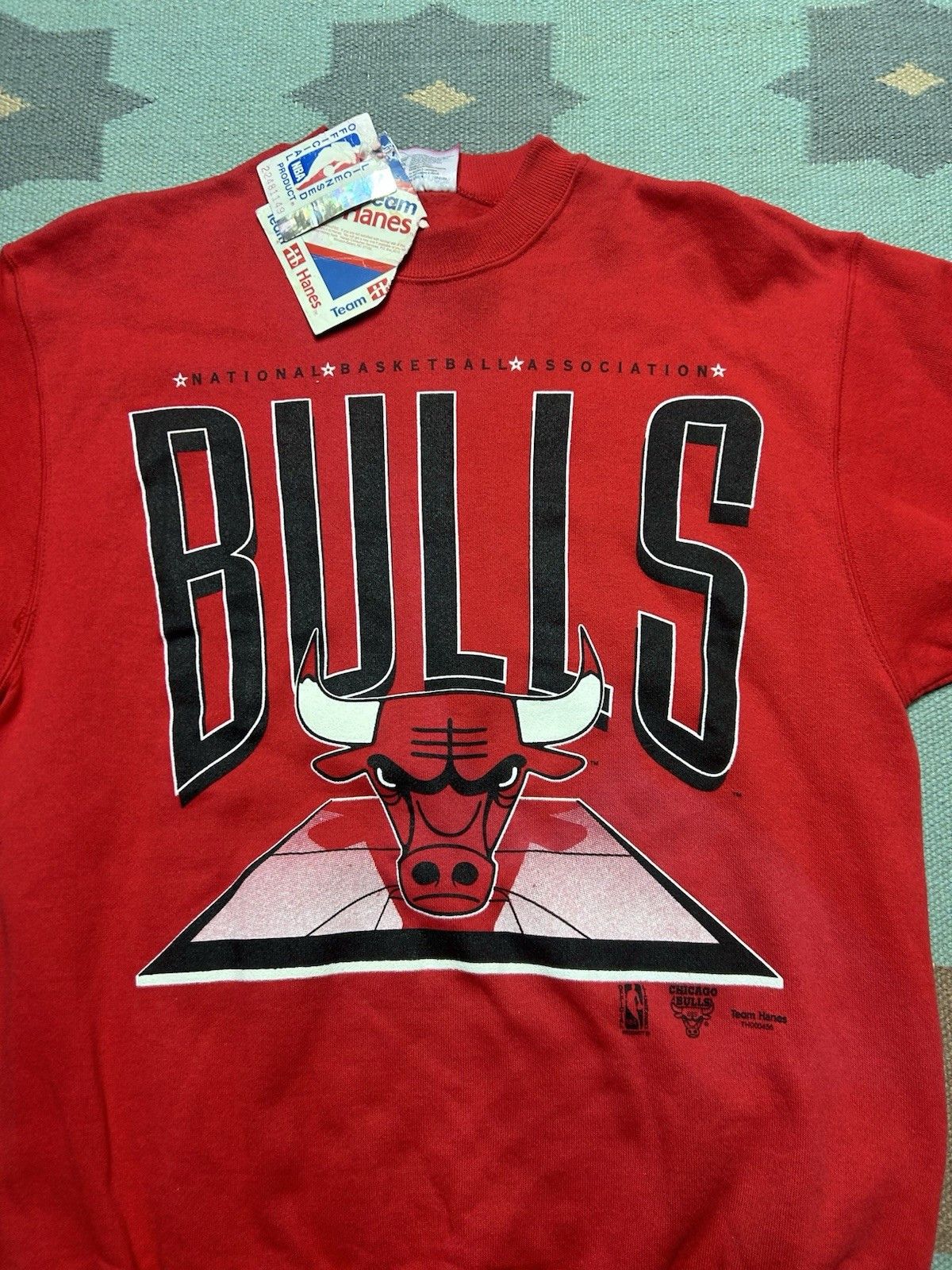 Vintage 90s Chicago bulls sweat suit crewnec sweatshirt sweatpants M Size US M / EU 48-50 / 2 - 2 Thumbnail