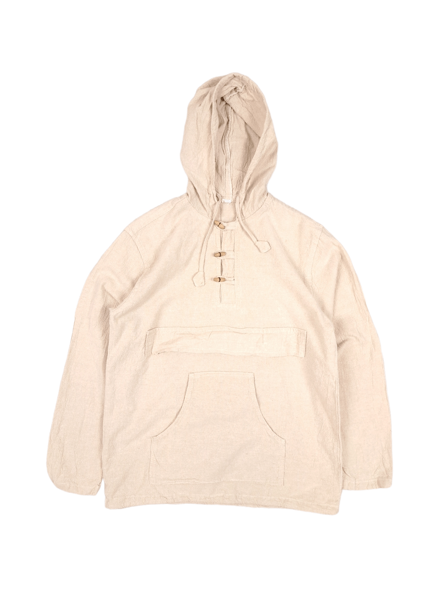 Baja Joe × Vintage 💎 Vintage Beige Made in Nepal Baja Pocket Hoodie Size US M / EU 48-50 / 2 - 1 Thumbnail
