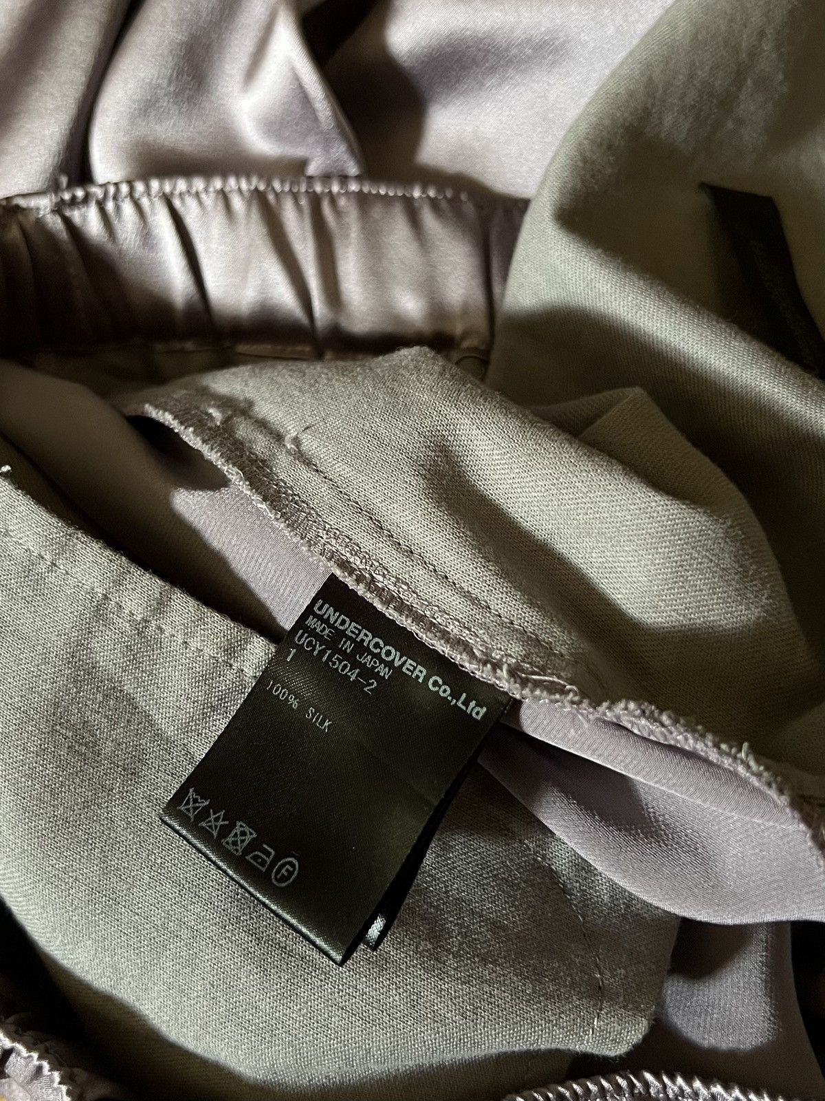 Jun Takahashi Undercover Lavender Silk Pants Size US 29 - 4 Thumbnail