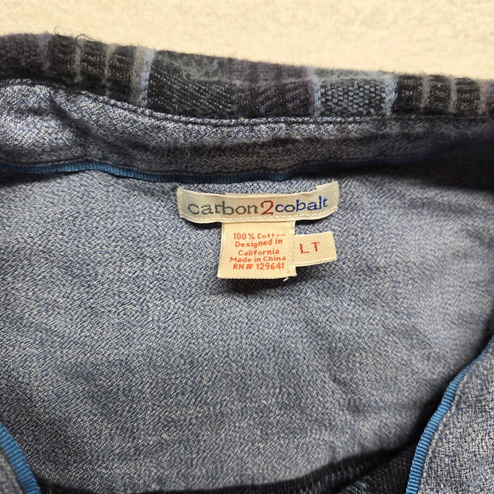 Carbon2Cobalt VINTAGE Carbon 2 Cobalt Flannel Shirt Men Adult Large Tall Plaid Lined Casual Winter Spring Fall Size US L / EU 52-54 / 3 - 3 Thumbnail